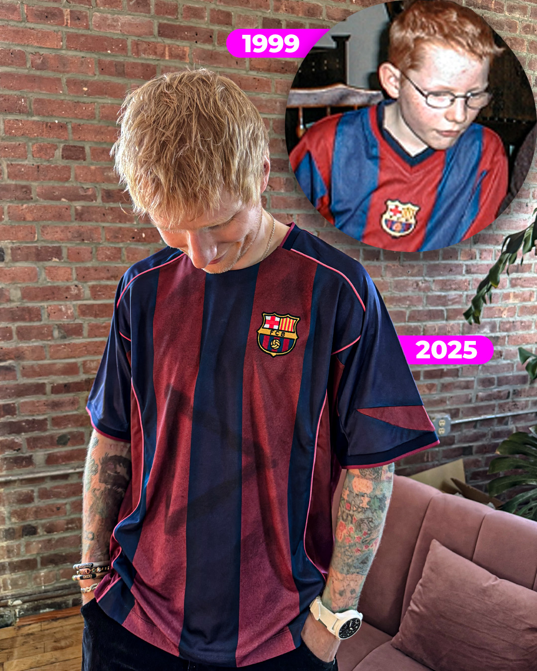 Barcelona's special edition Ed Sheeran kit 💫