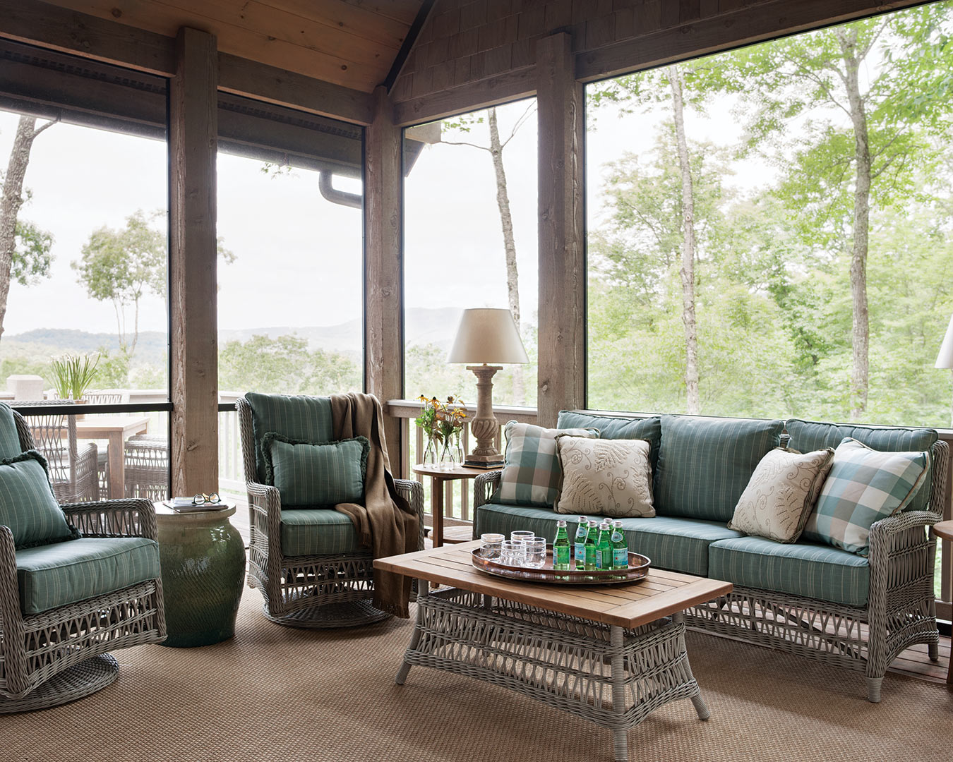 Southern - This inviting Cashiers porch, featured in our September ...