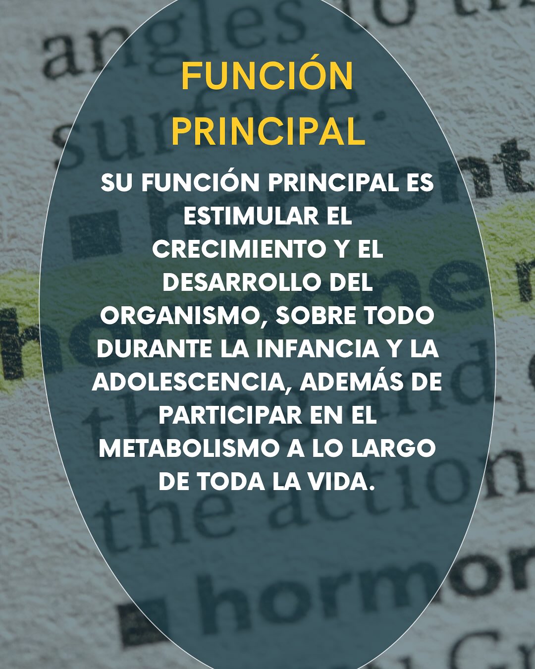 Prodigar SALUD - 💪🏻 La hormona del crecimiento (GH) es... | Facebook