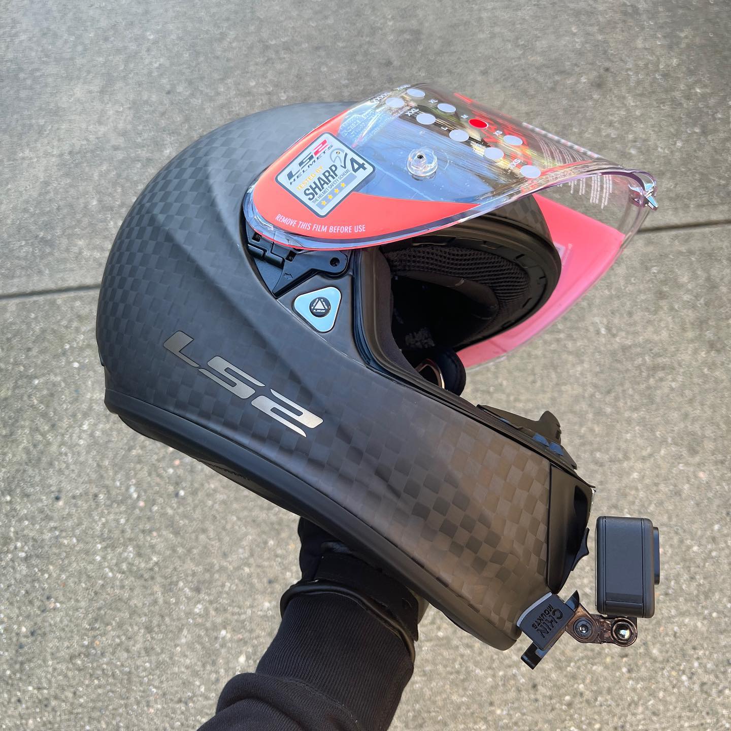 ls2 ff323 arrow solid helmet Chin Mount For GoPro, Insta360, DJI, & more — Chin Mounts the LS2 Arrow Carbon LS2 Arrow Carbon Evo Color:DUNE RED DF9 best cosmetic bag