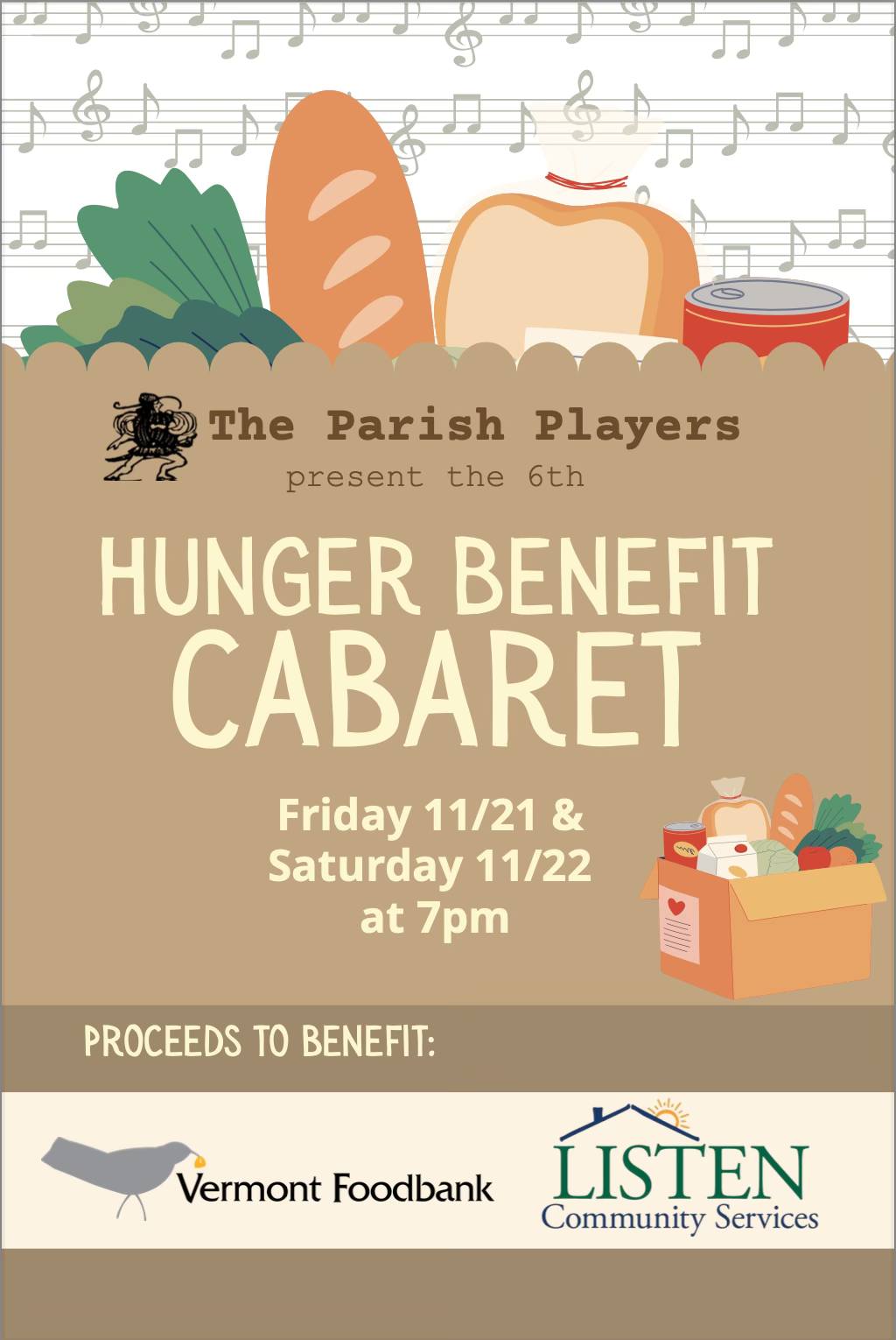 The 6th Hunger Benefit Cabaret is... - The Parish Players | Facebook
