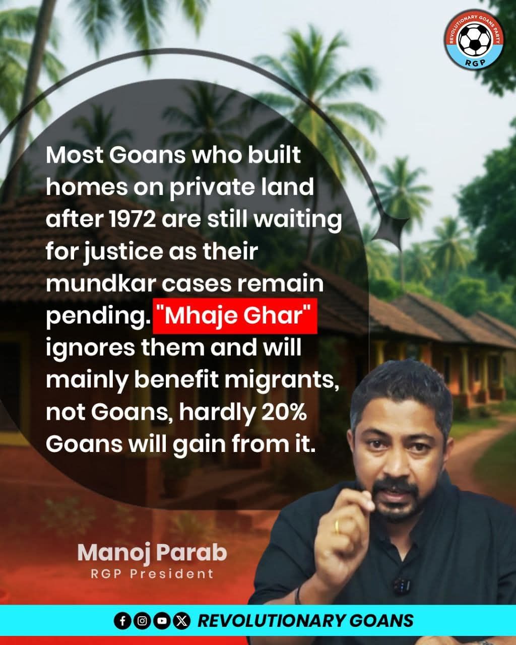 Most Goans who built homes on... - I am Revolutionary Goan | Facebook