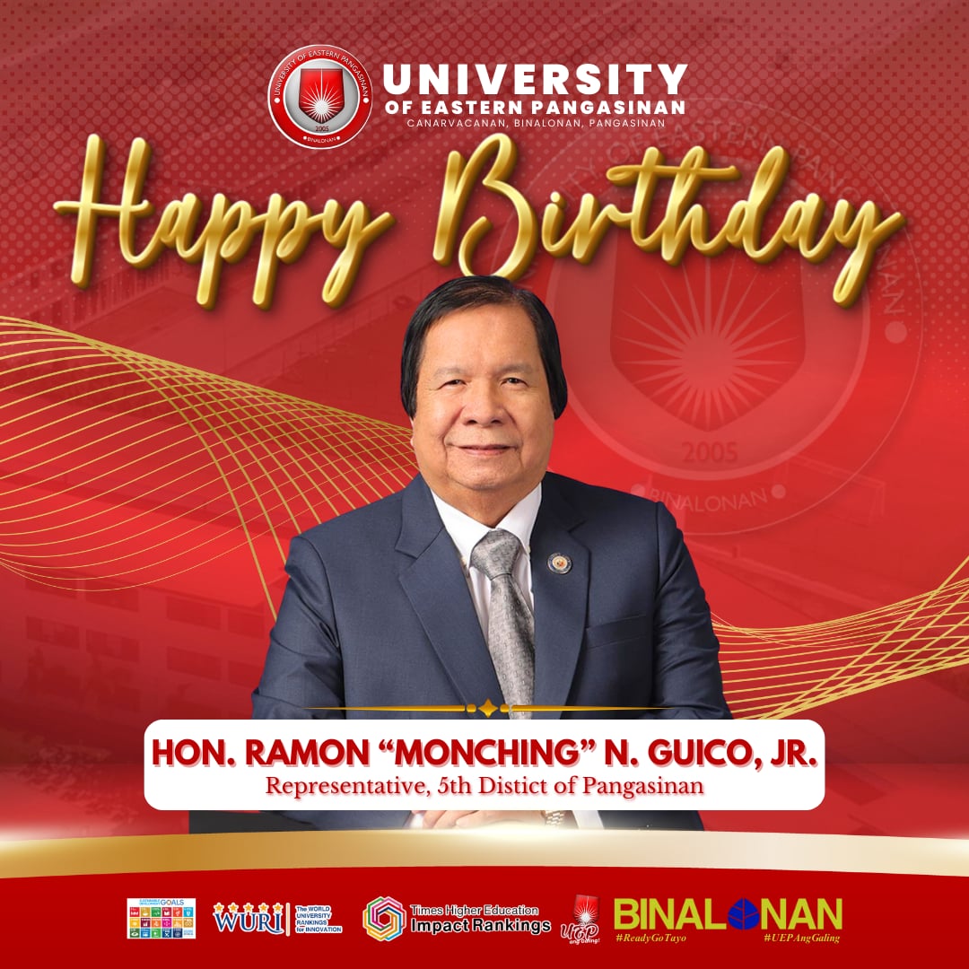 University - Happy birthday, 𝐇𝐨𝐧. 𝐑𝐚𝐦𝐨𝐧 𝐍. 𝐆𝐮𝐢𝐜𝐨, 𝐉𝐫., representative ...