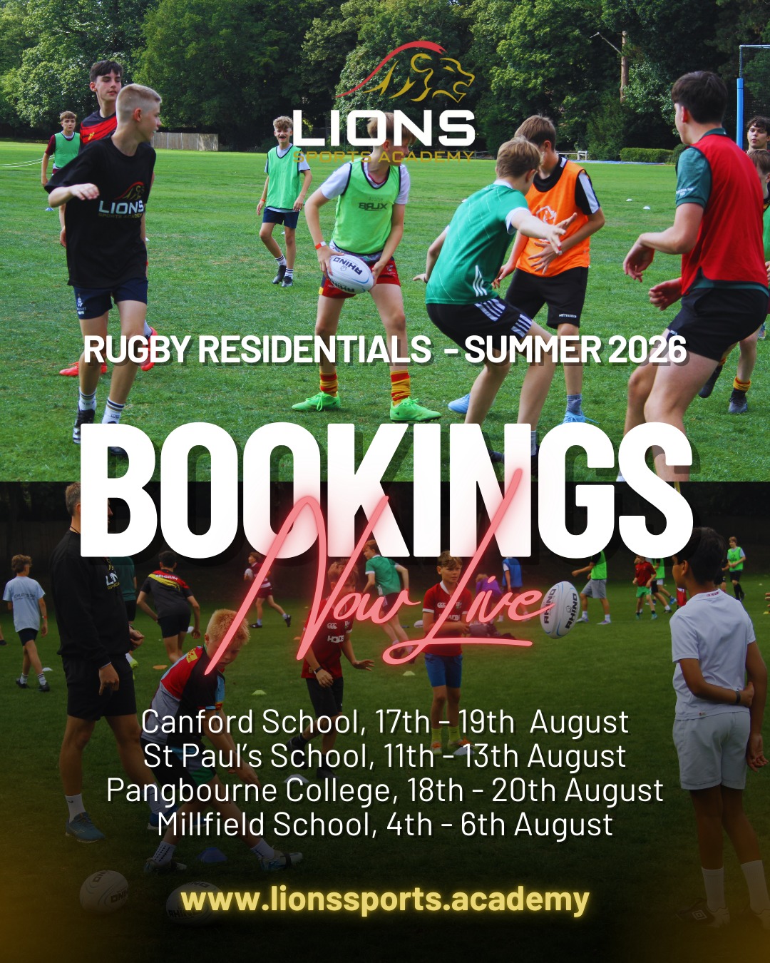 Lions - 𝗥𝗘𝗦𝗜𝗗𝗘𝗡𝗧𝗜𝗔𝗟𝗦 𝗡𝗢𝗪 𝗔𝗩𝗔𝗜𝗟𝗔𝗕𝗟𝗘 𝗧𝗢 𝗕𝗢𝗢𝗞! 📢 This summer we’re running ...