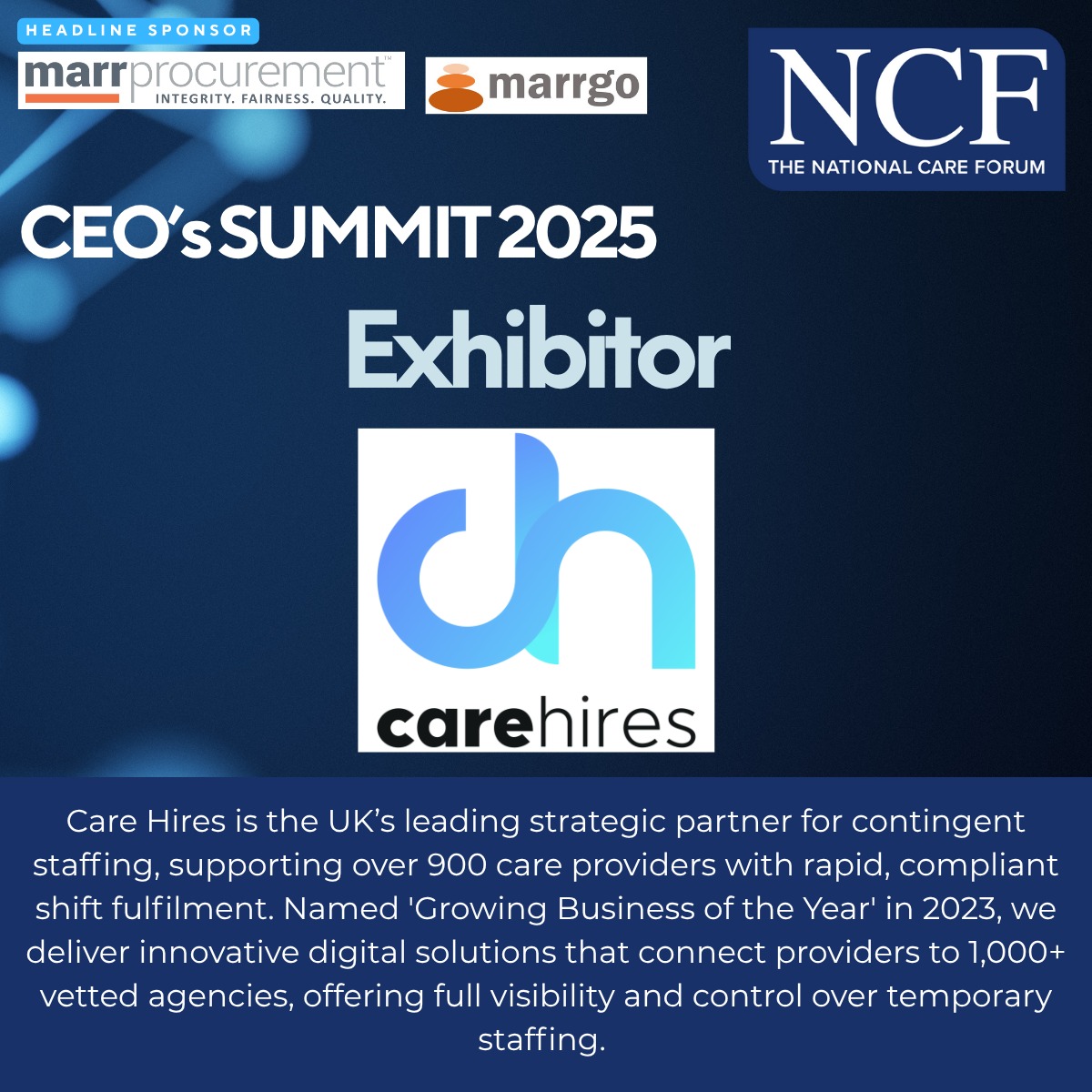 National - We are excited to announce that Care Hires will be an ...