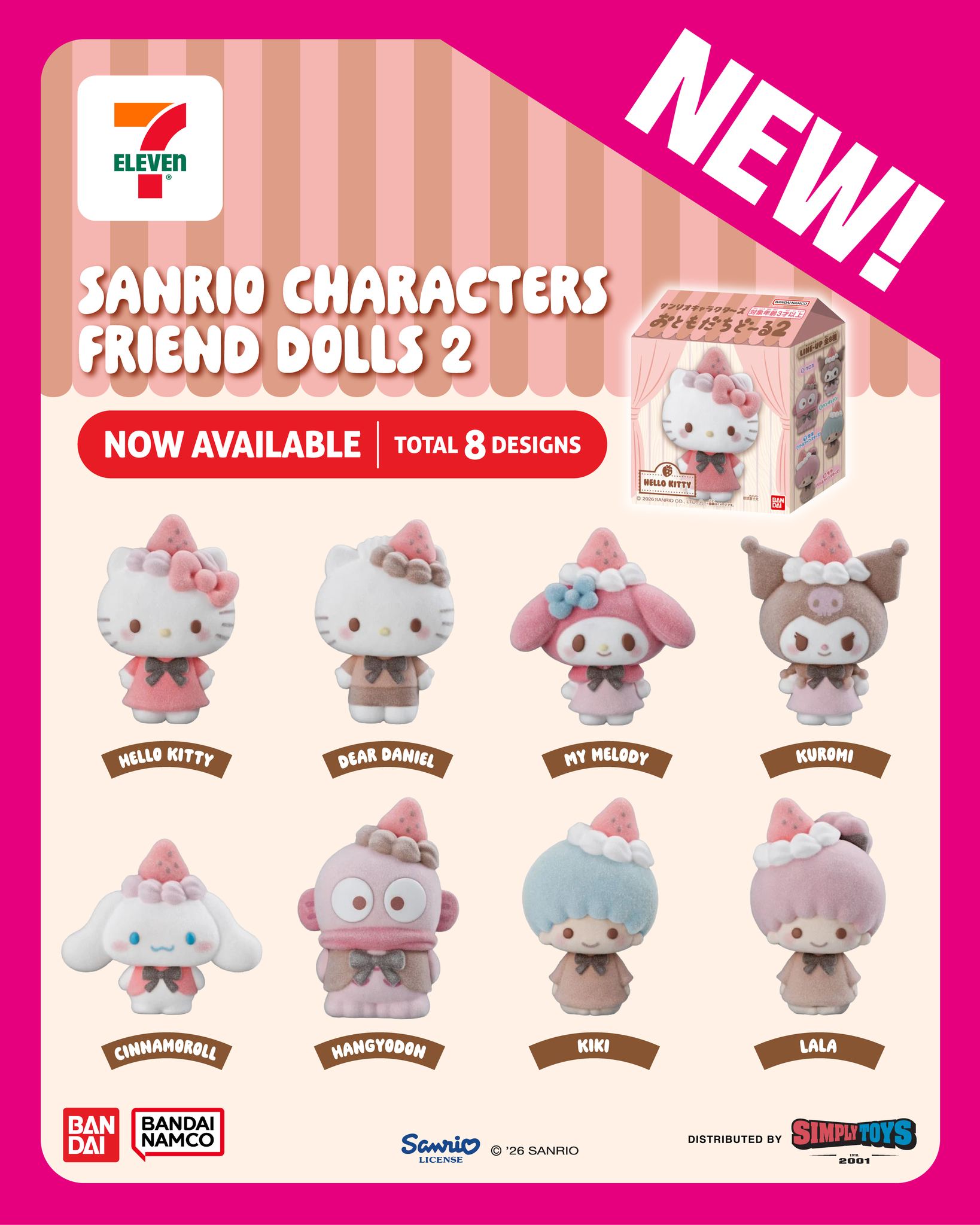 These adorable Sanrio characters Friend Dolls 2 have landed at