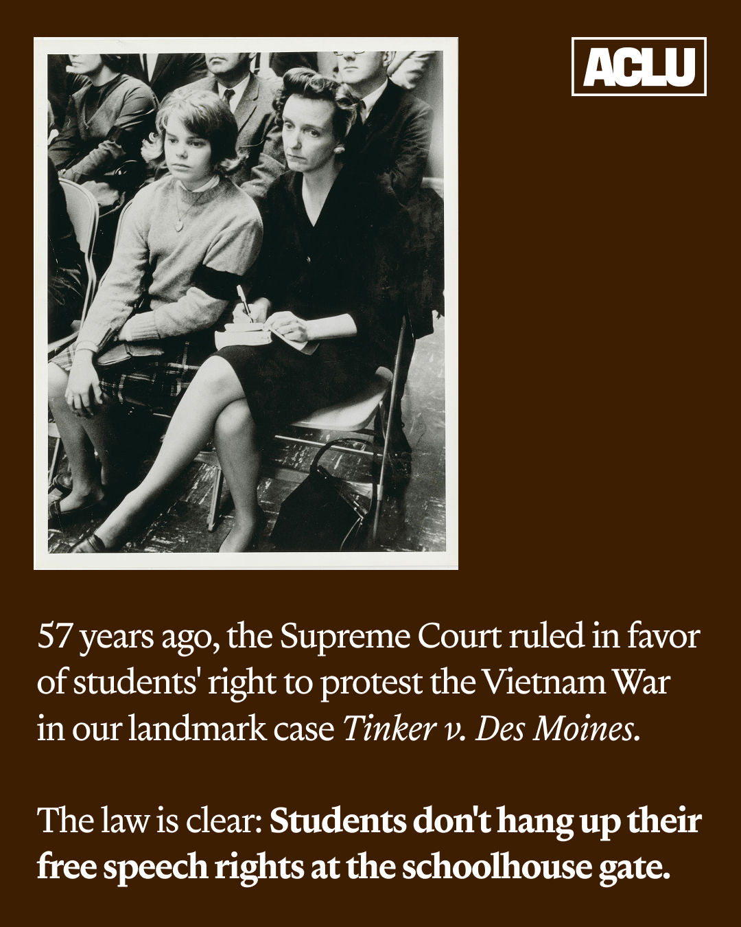 ACLU - We've been defending students' First Amendment... | Facebook