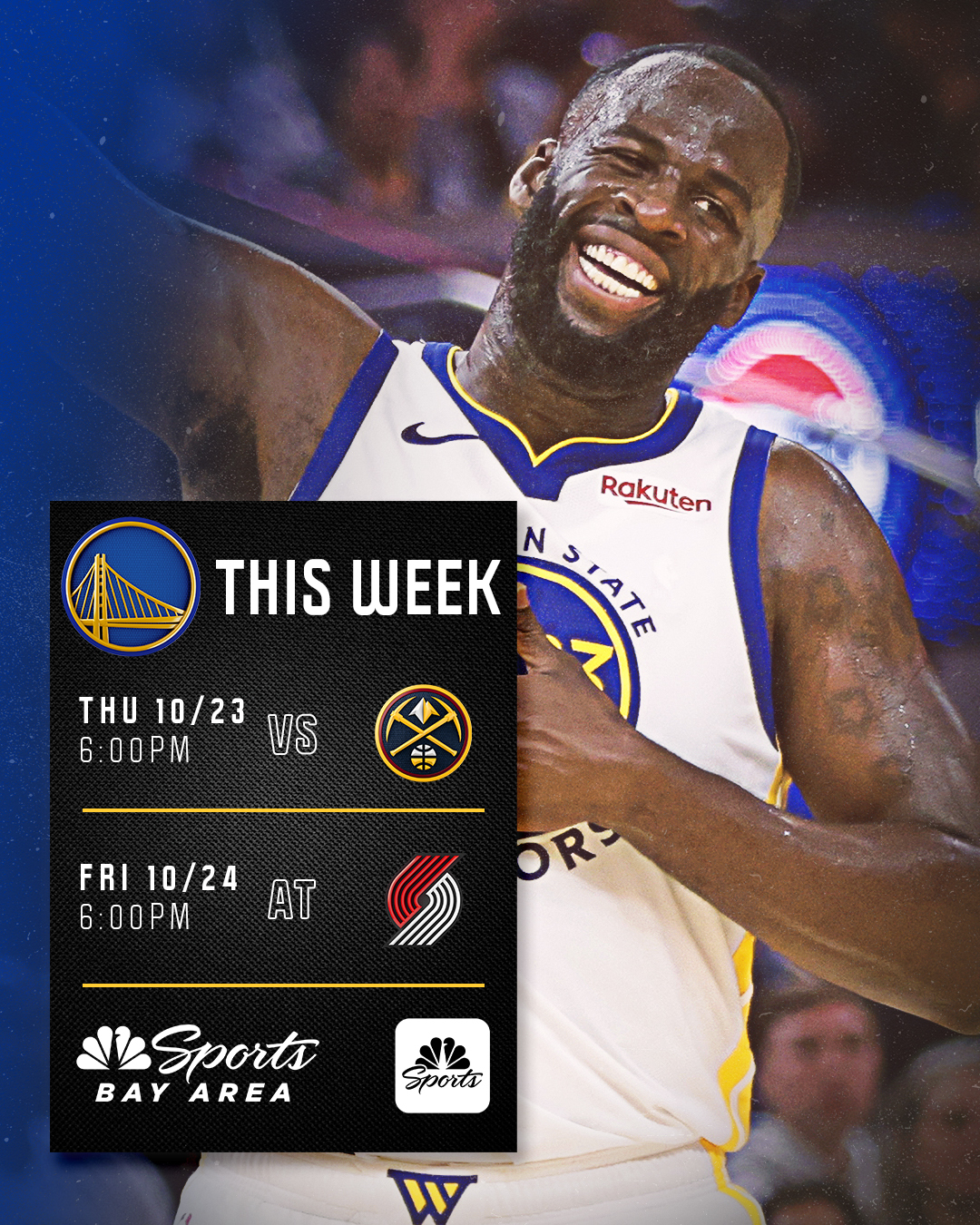 NBC - Back on our air 😎 📺: NBC Sports Bay Area 📲: tinyurl.com/mpmmb597 ...