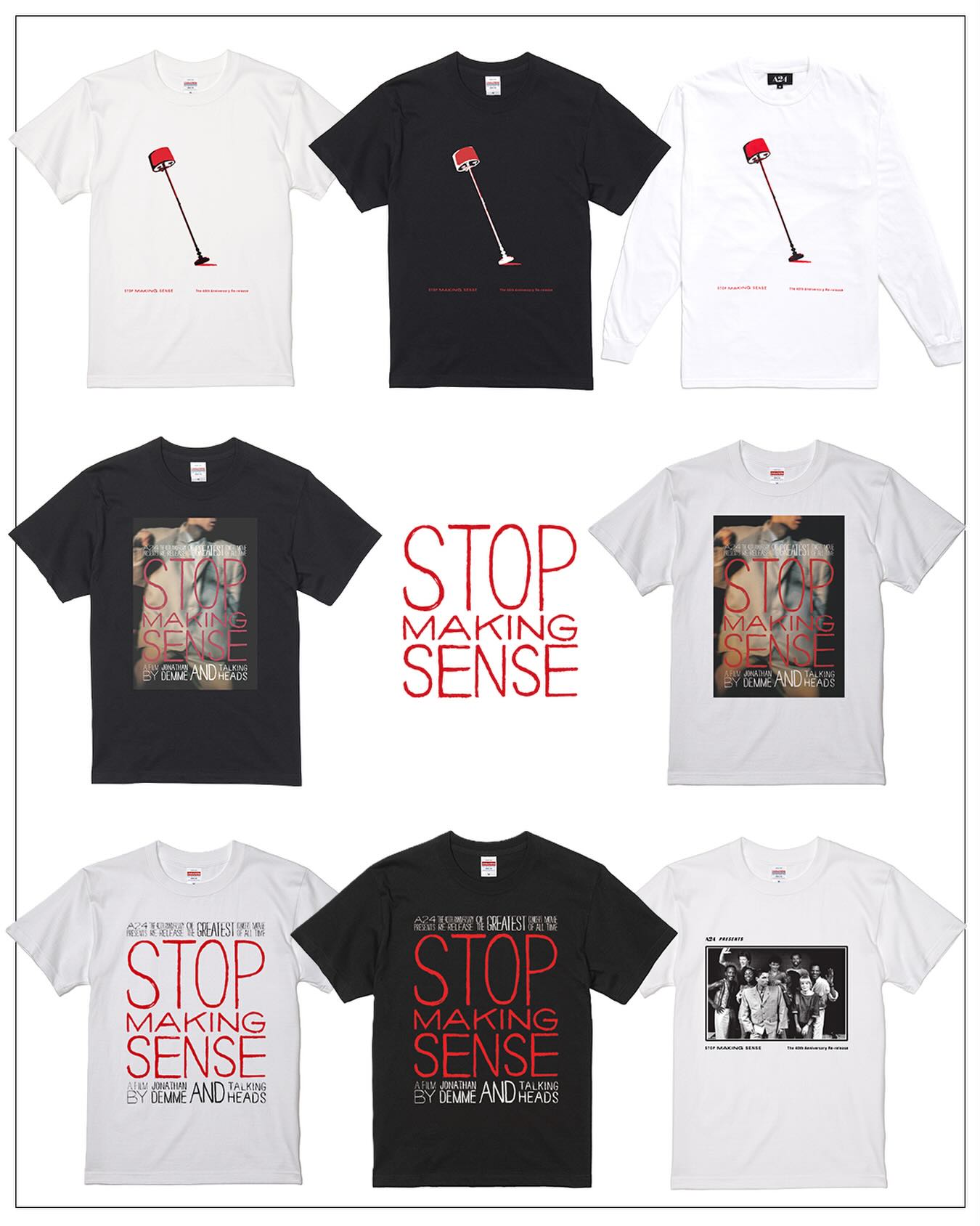 映画『ストップ・メイキング・センス』 Tシャツ3種👕新発売！ さらに
