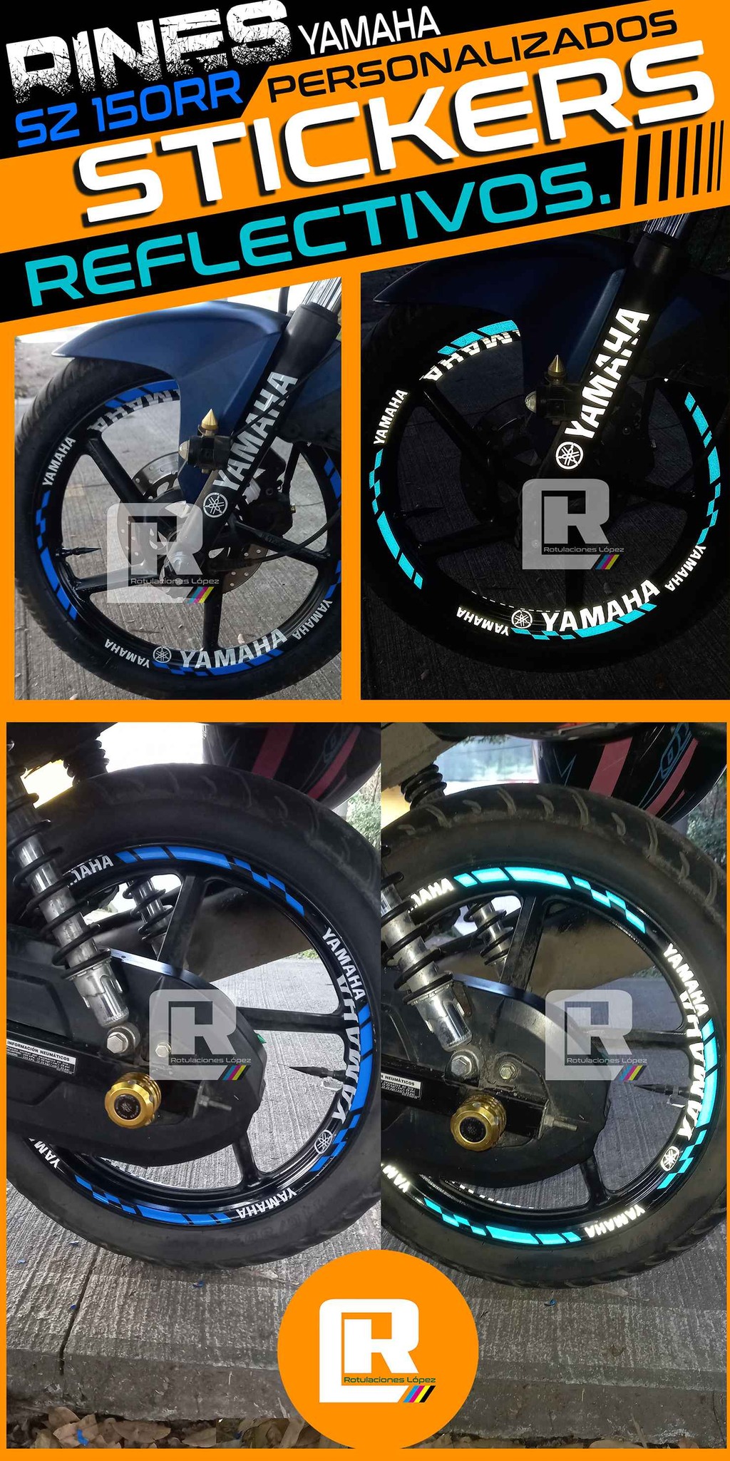 DECORACIONES REFLECTIVAS DE RINES DE MOTOS - Car Wheels, Tires & Parts ...