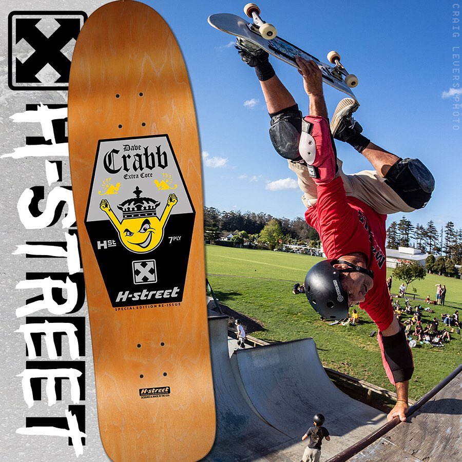 Dave Crabb skates with broken ribs on H-Street re-issue deck