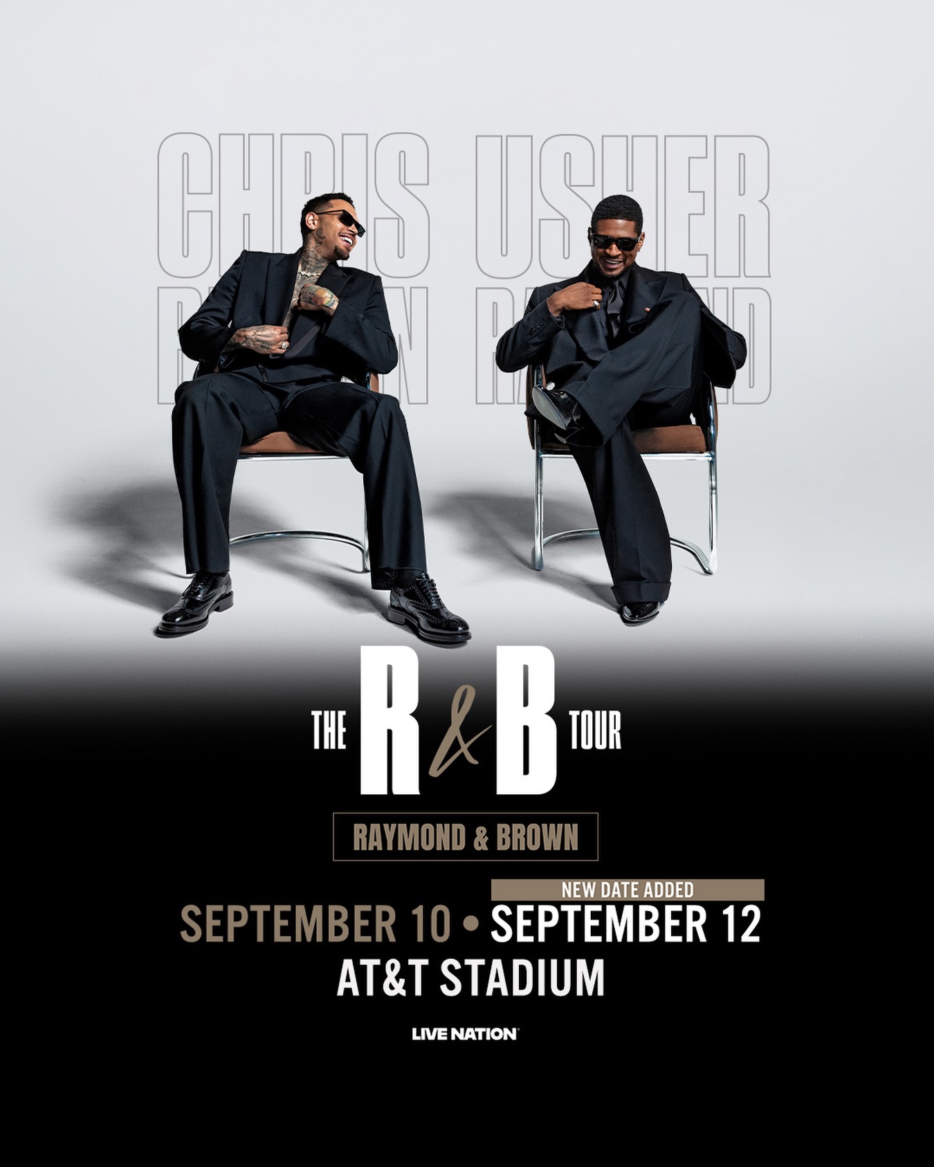 ARLINGTON! Due to overwhelming demand, USHER & Chris Brown are 
