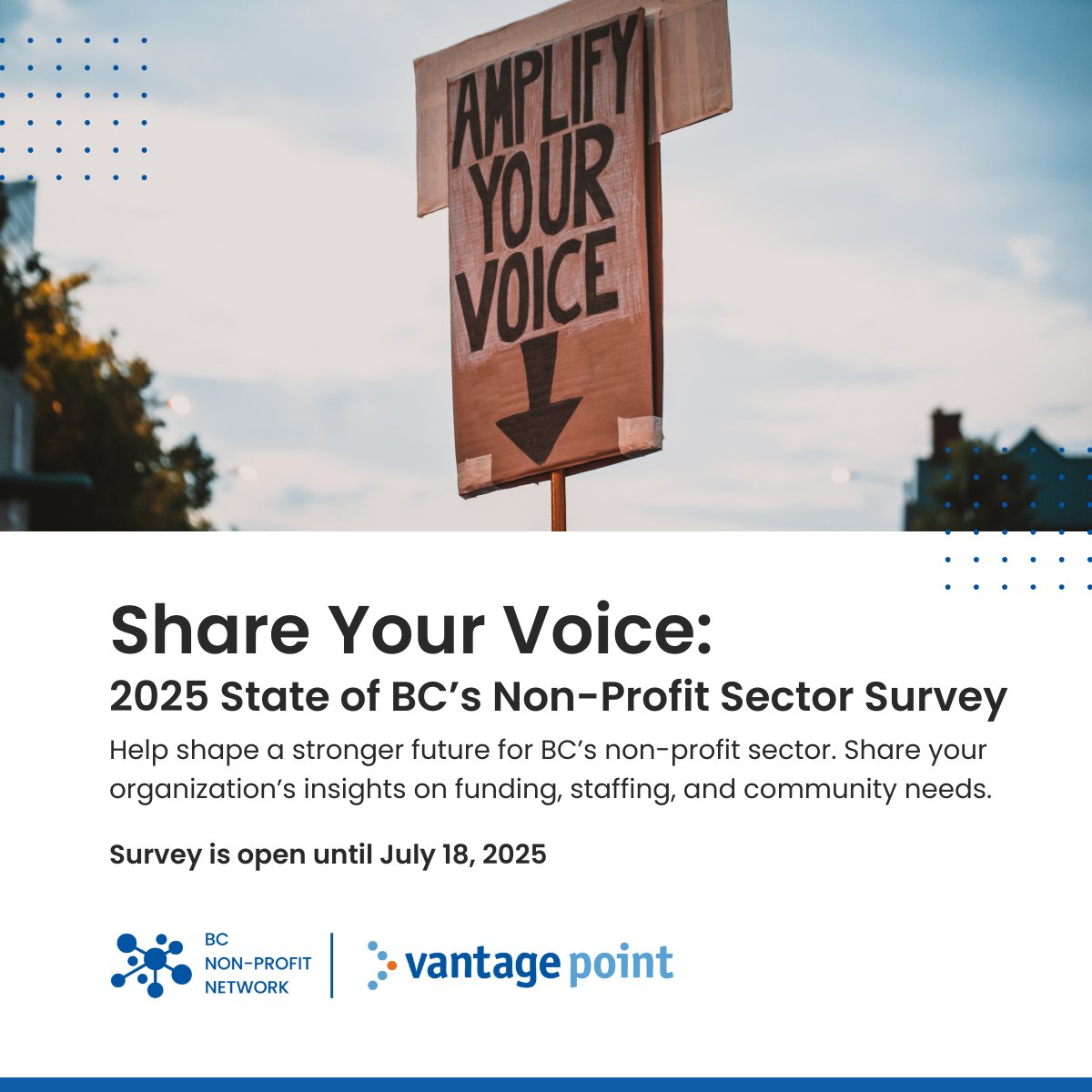 Vantage - The 2025 State of BC’s Non-Profit Sector survey is about more ...