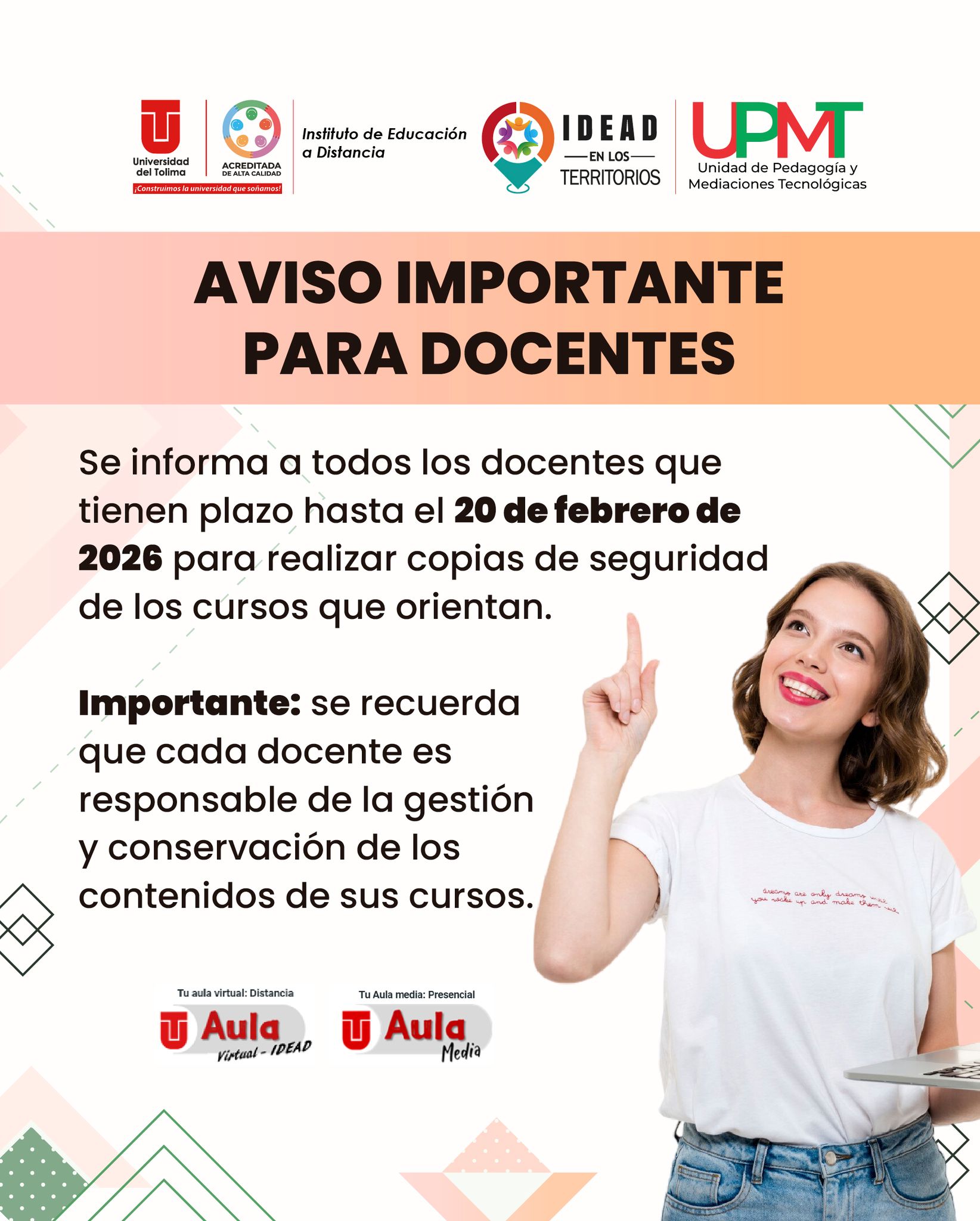#IDEADenlosTerritorios #UT80años Apreciados docentes del IDEAD Desde la ...