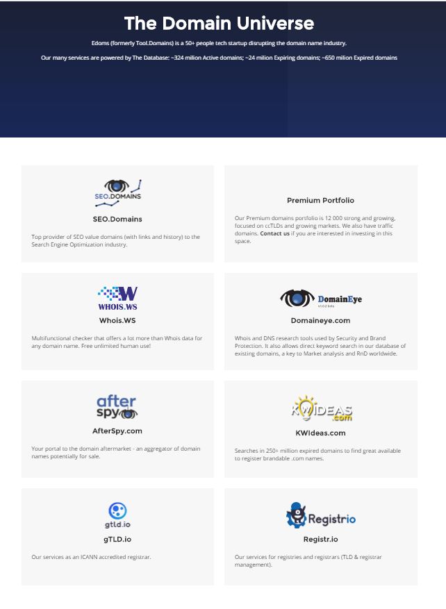 Tool.Domains is now Edoms