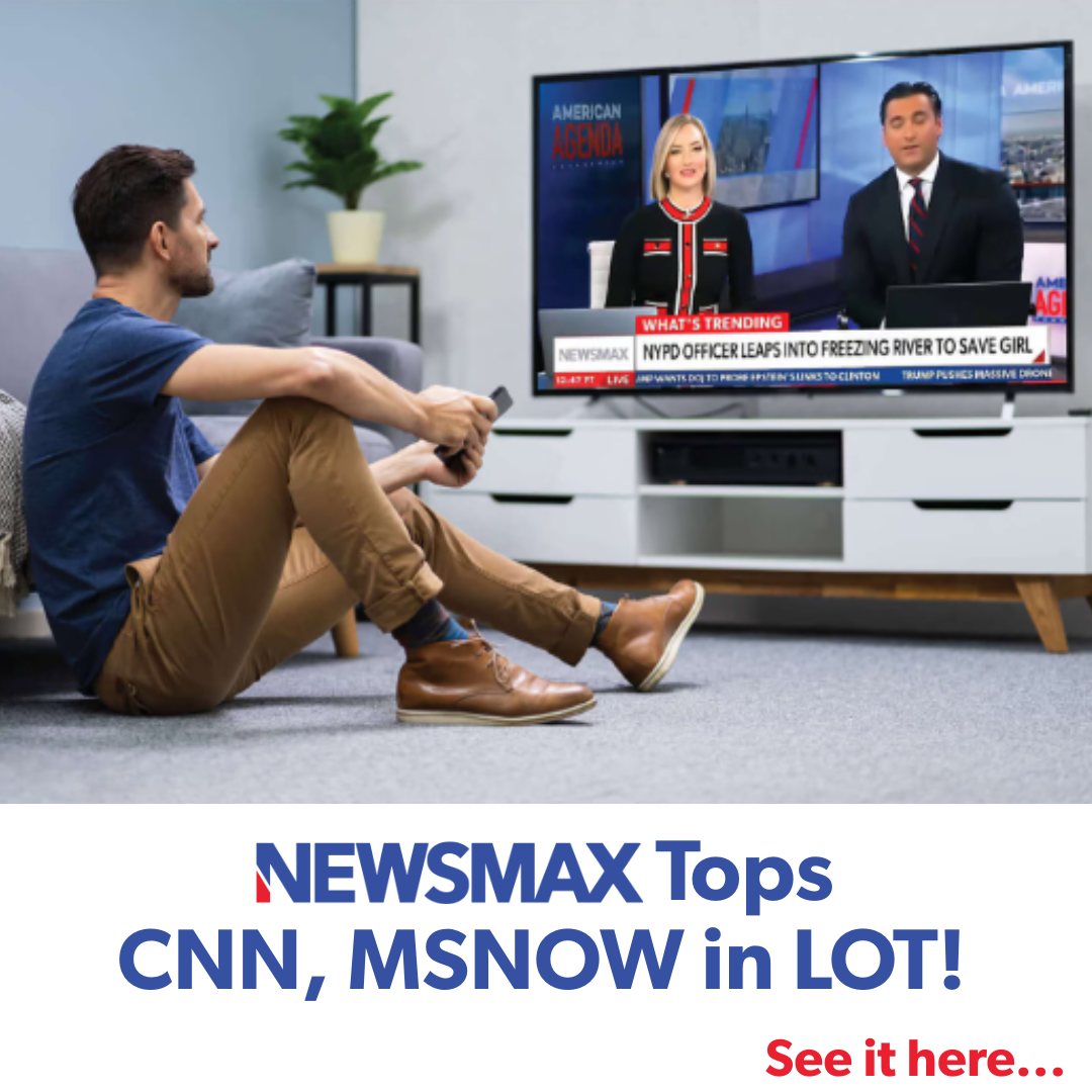NEWSMAX - AMAZING: NEWSMAX leads CNN, MSNOW in engagement,... | Facebook