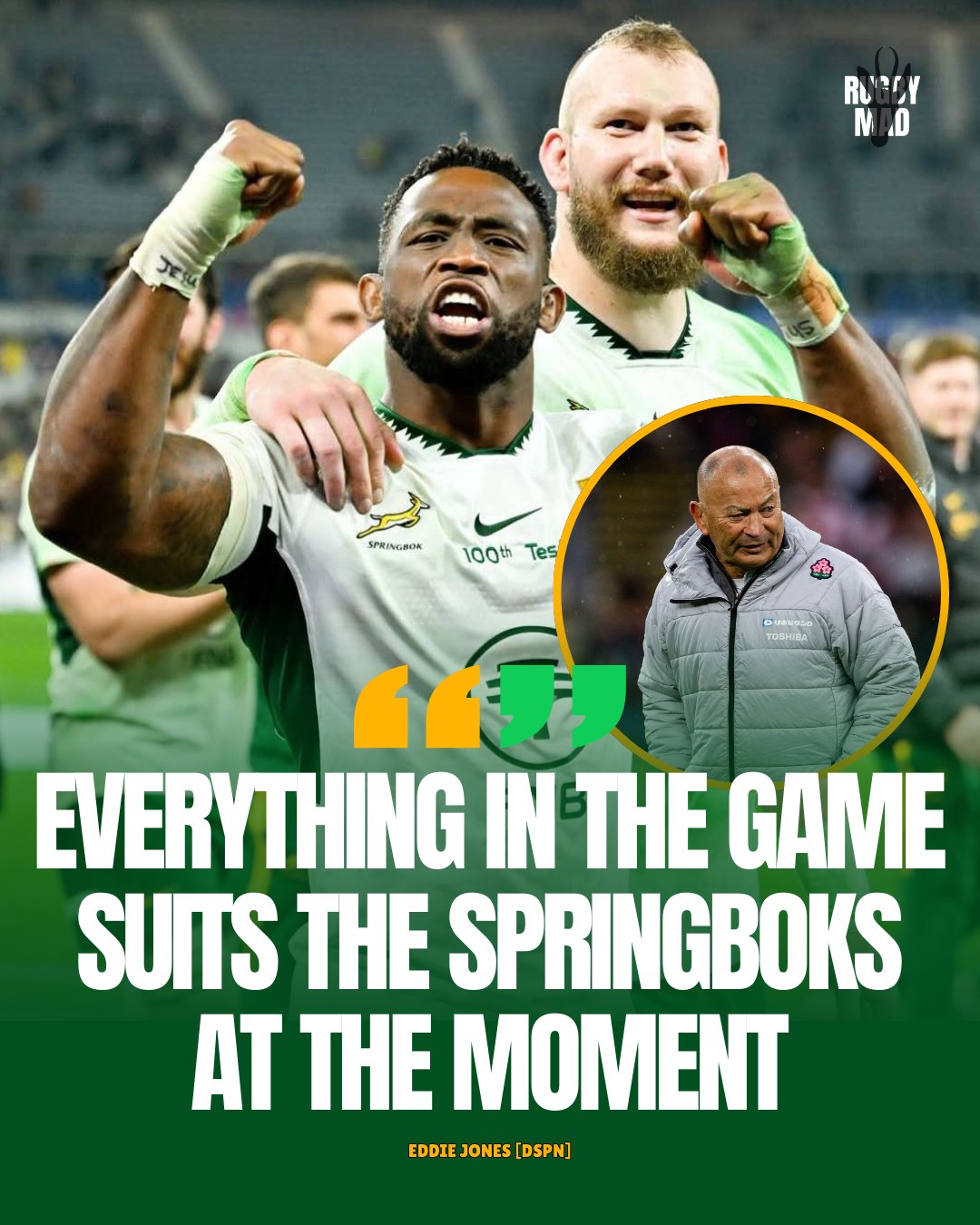 Rugby Mad - 🇿🇦 Eddie Jones' WARNING to the Springboks. 👀... | Facebook