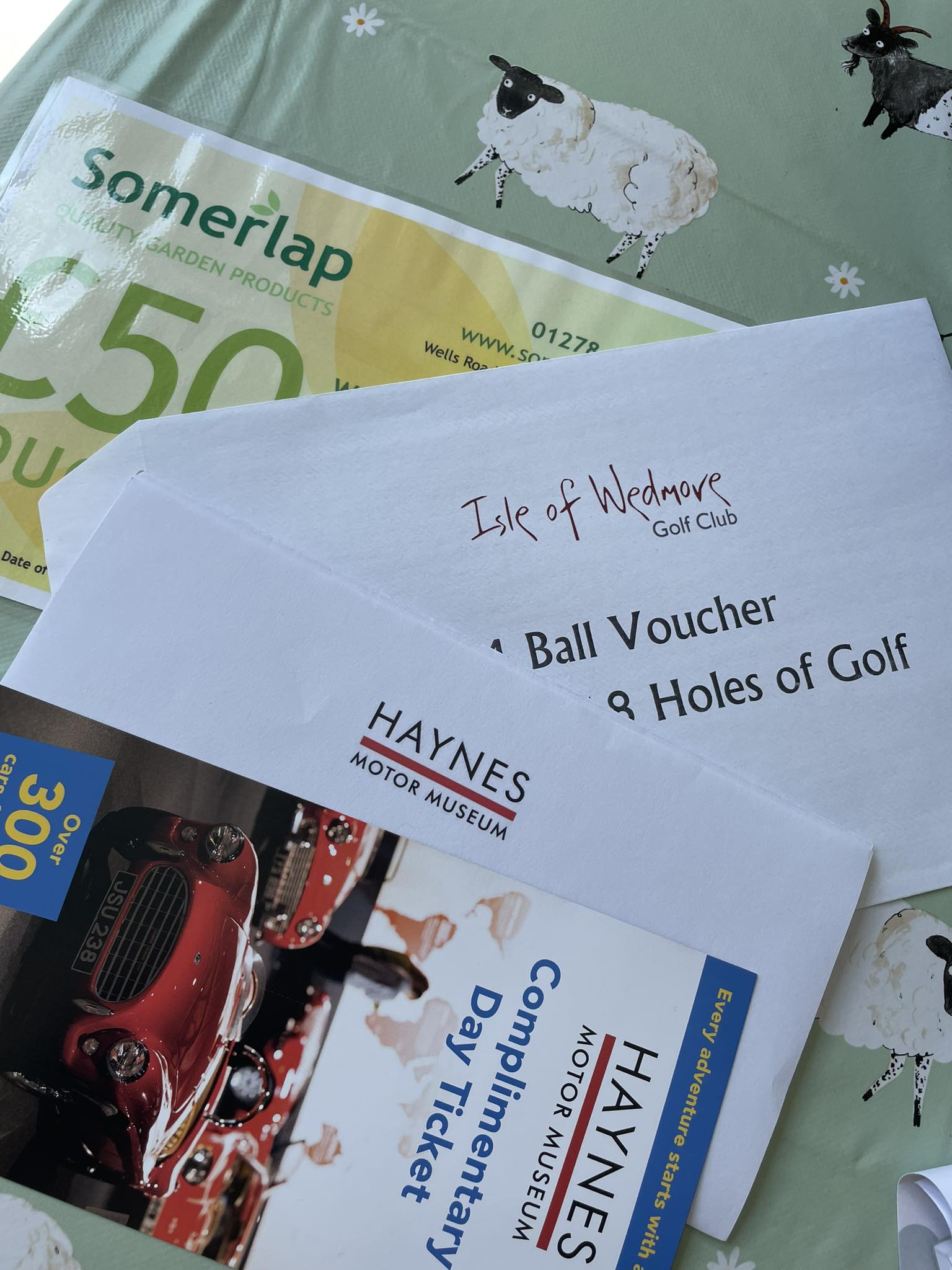 Wedmore - Just a few of the raffles prizes available at this years ...