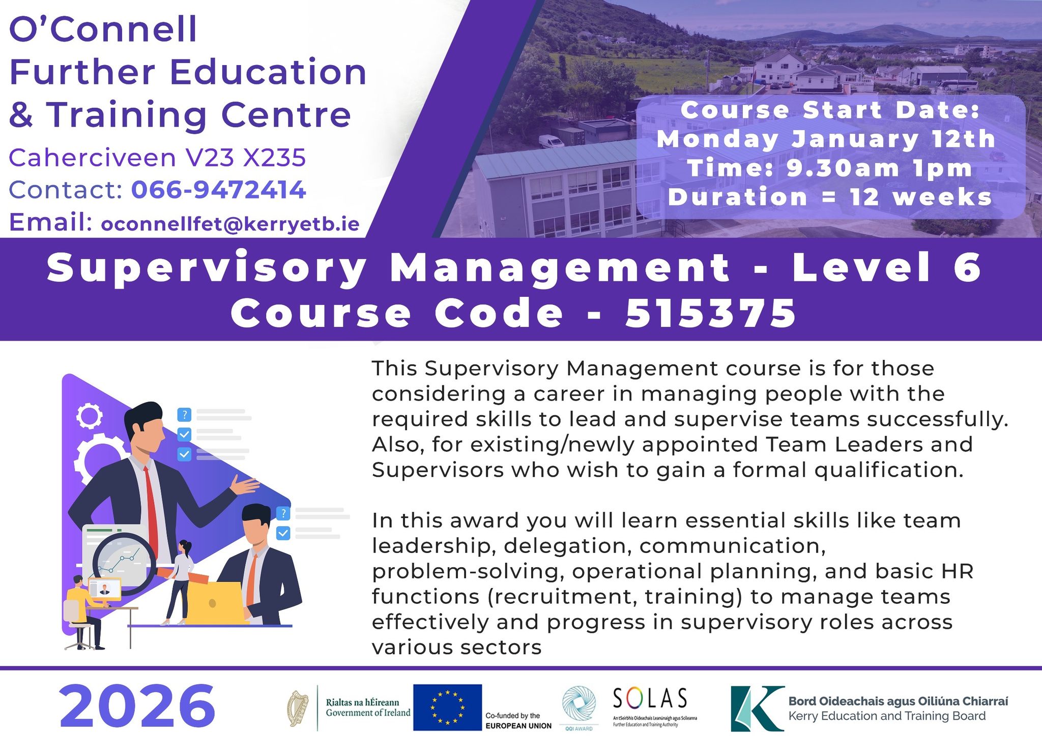 ‼️Supervisory Management QQI Level 6‼️ This qualification in ...