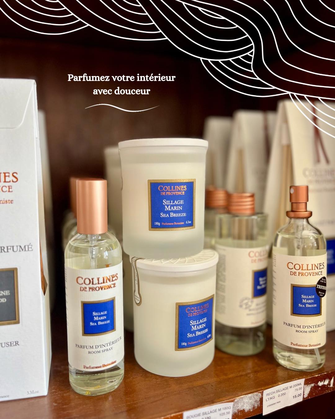 Collines de Provence Bouquet Parfumé 100 ml - Senteur : Sillage Marin