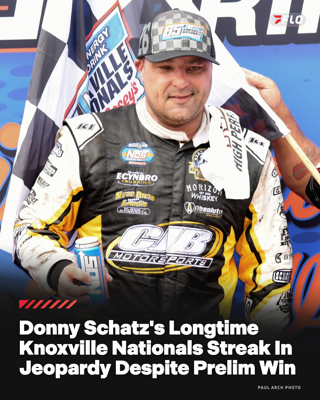 Donny Schatz won Saturday afternoon's revised Hard Knox program