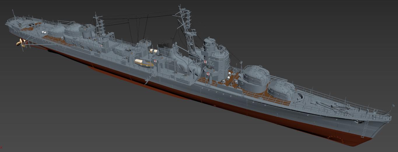 Triumph Model TM35005 1/350 IJN Destroyer Yugumo 1941/1943 2in1