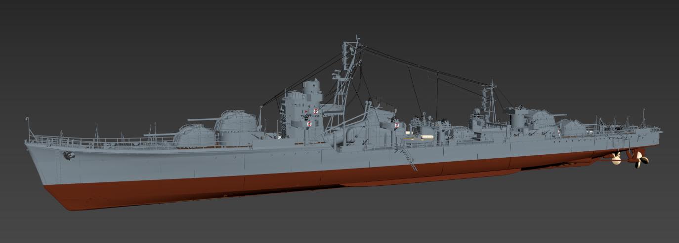 Triumph Model TM35005 1/350 IJN Destroyer Yugumo 1941/1943 2in1