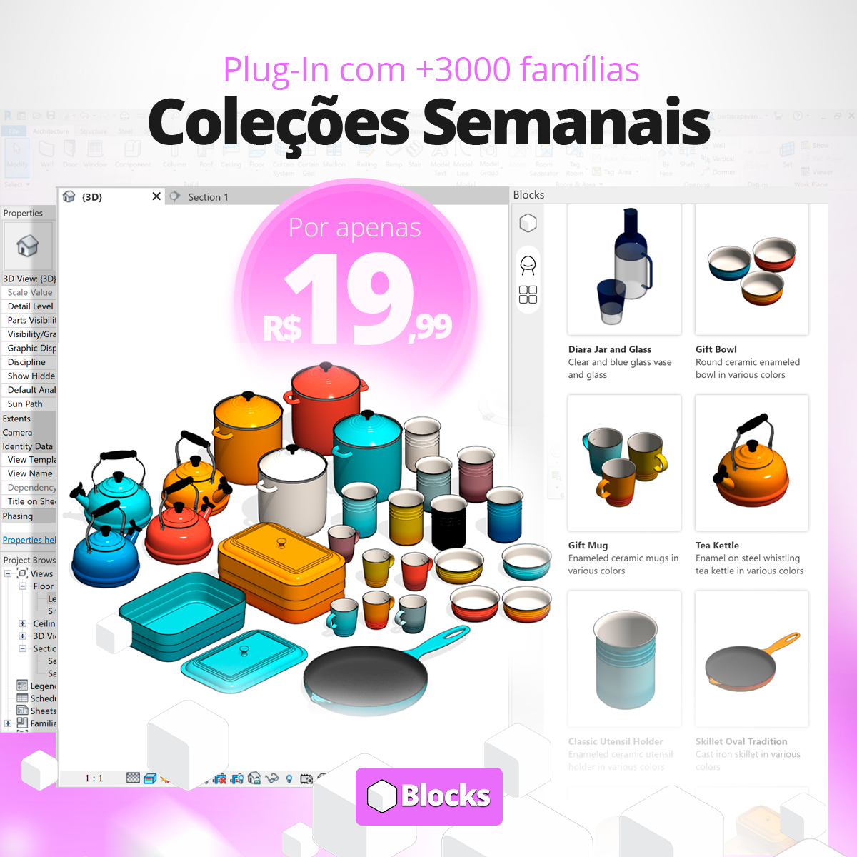 Blocks Revit - Plugin para Revit com mais de 3.000... | Facebook