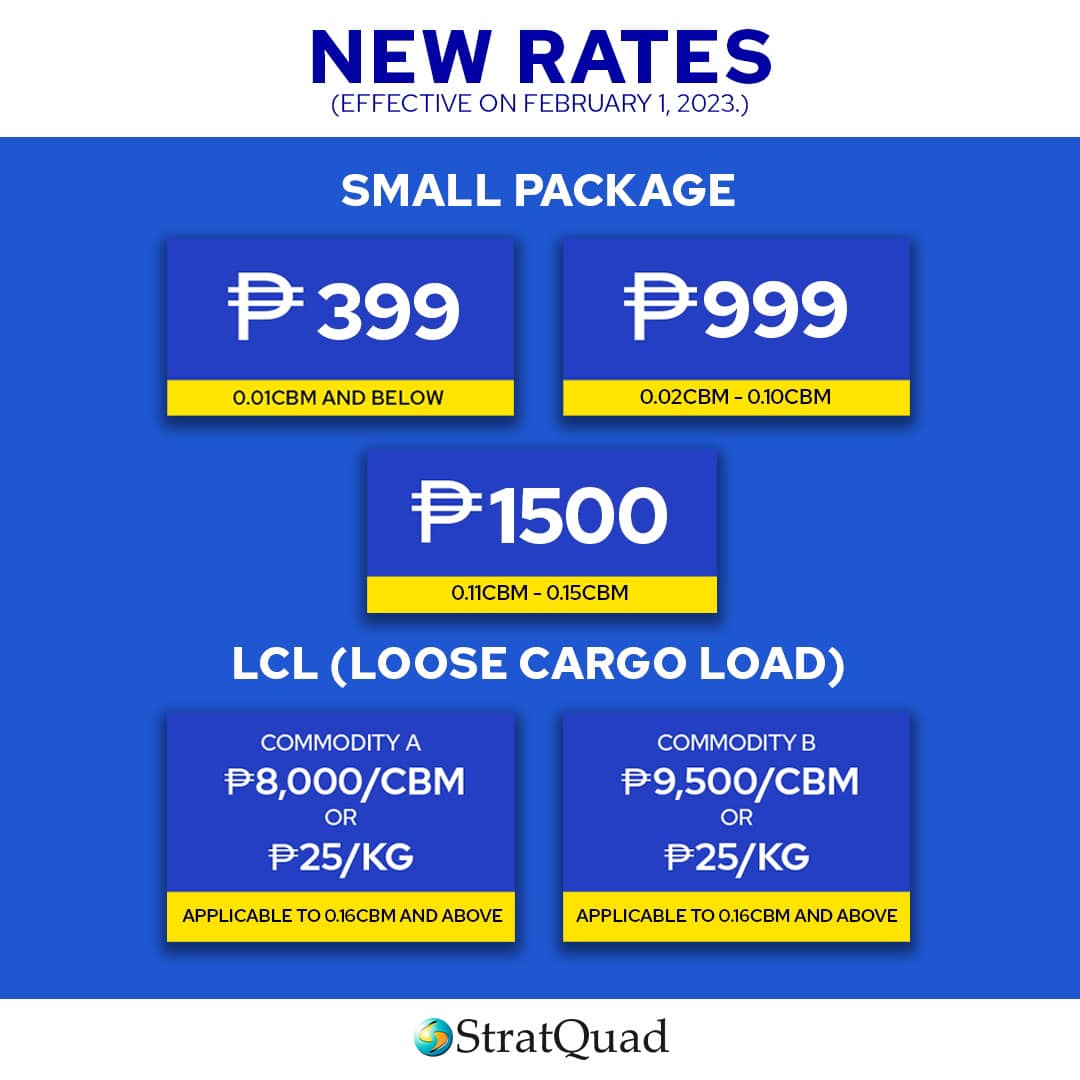 StratQuad Import Service - 📣𝐍𝐄𝐖 PRICE RATES 𝐔𝐏𝐃𝐀𝐓𝐄📣 EFFECTIVE ON ...