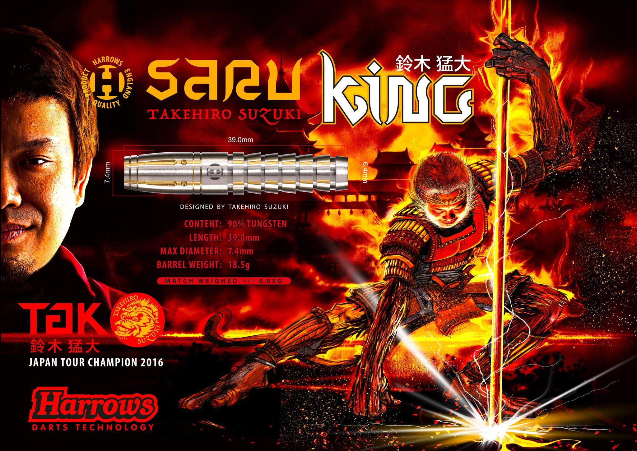 Introducing the new Saru King 2 90% tungsten softip darts