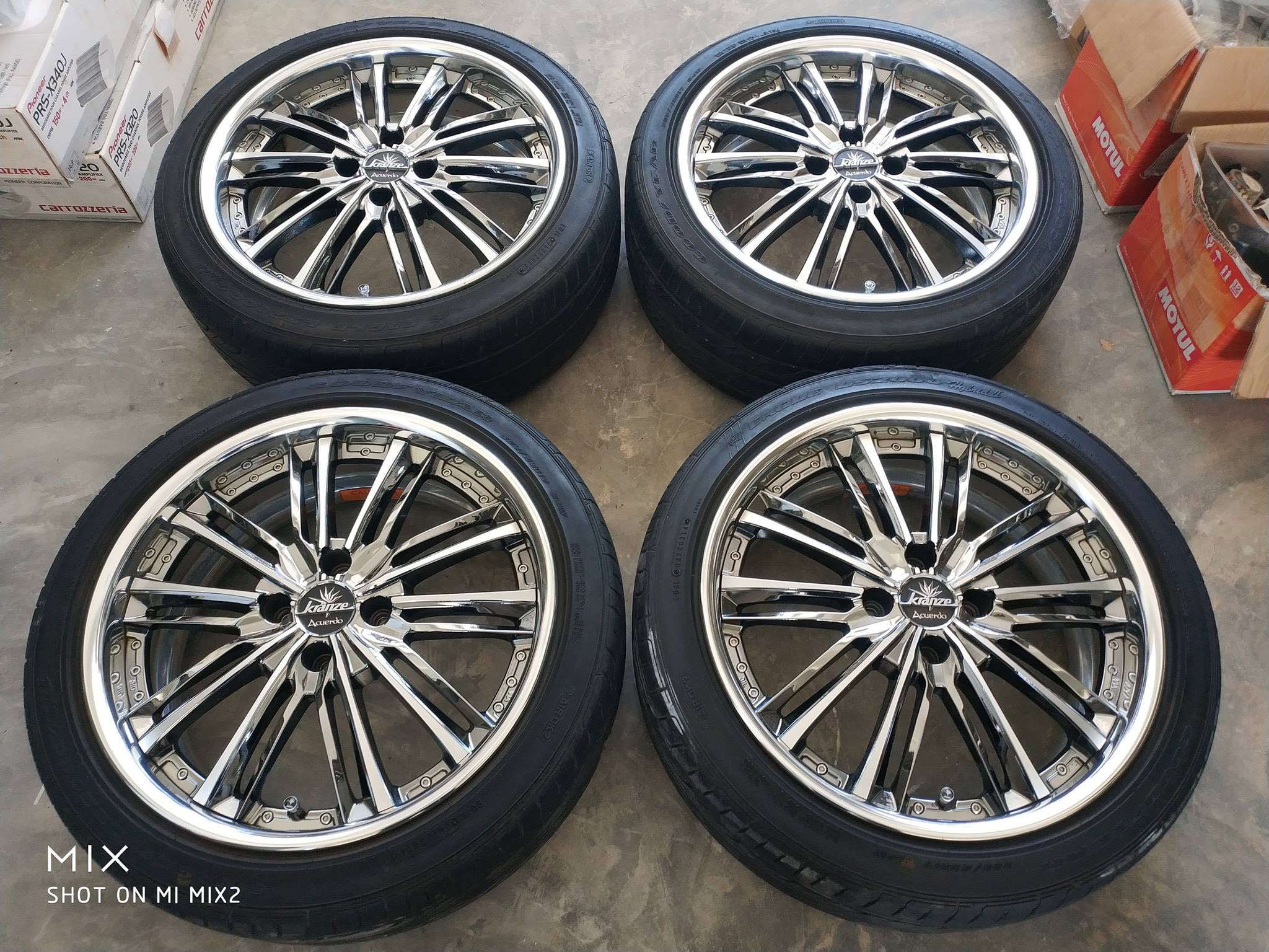WEDS KRANZE ACUERDO 17X7JJ+38 PCD 100X4H TYRE 205/45R17 CONDITION 