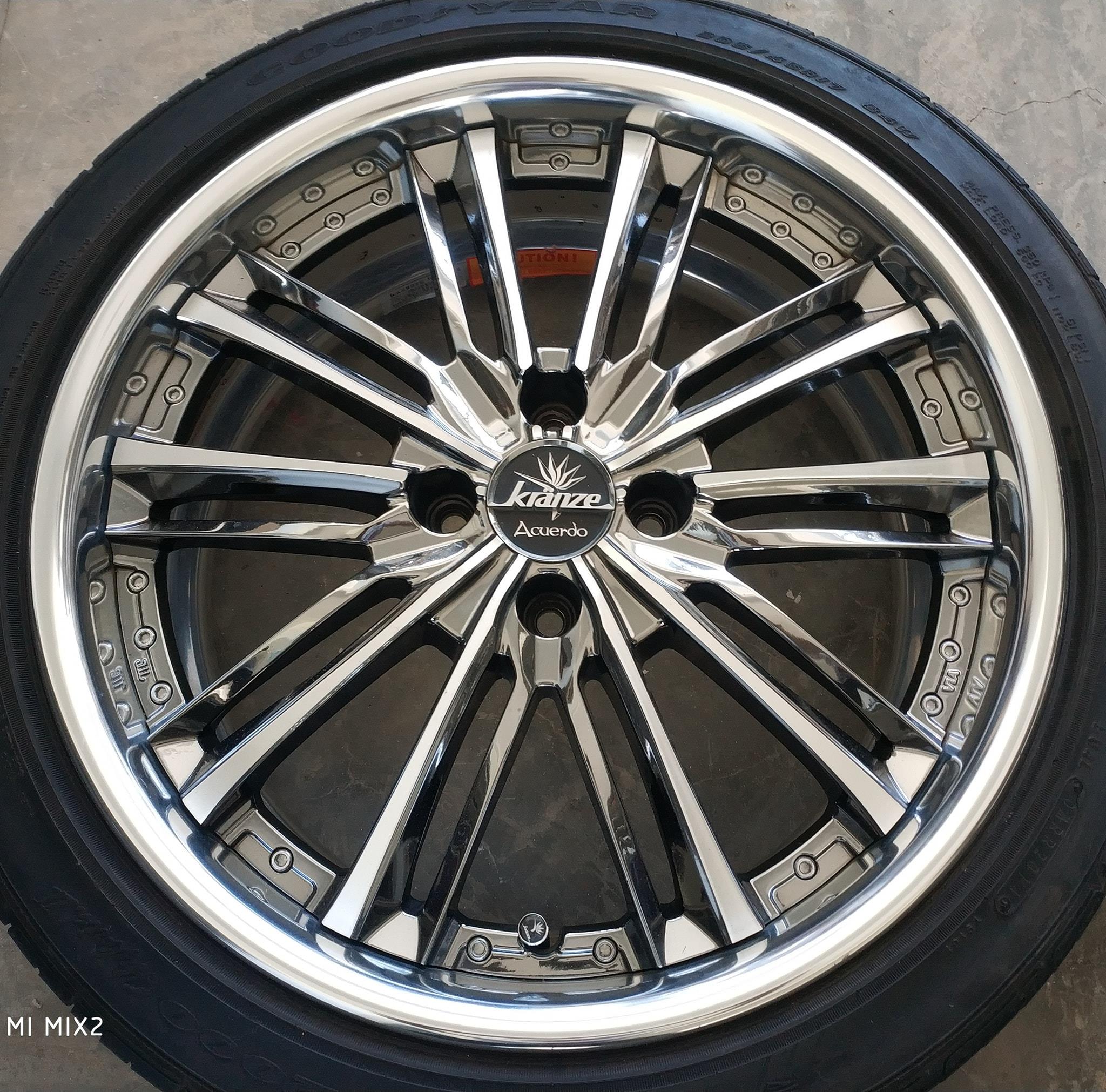 WEDS KRANZE ACUERDO 17X7JJ+38 PCD 100X4H TYRE 205/45R17 CONDITION 