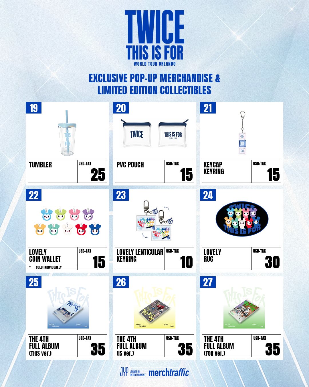 TWICE <THIS IS FOR> WORLD TOUR POP UP STORE Orlando opening soon