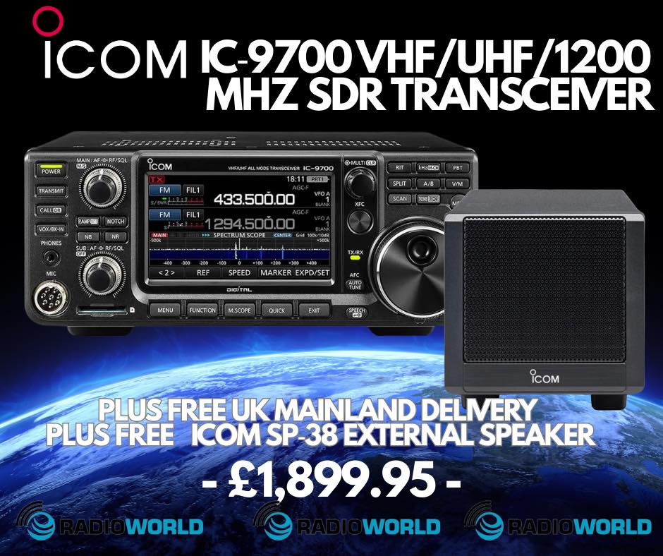 🚀📡 ICOM IC-9700 – unleash pure VHF/UHF/1200MHz power with