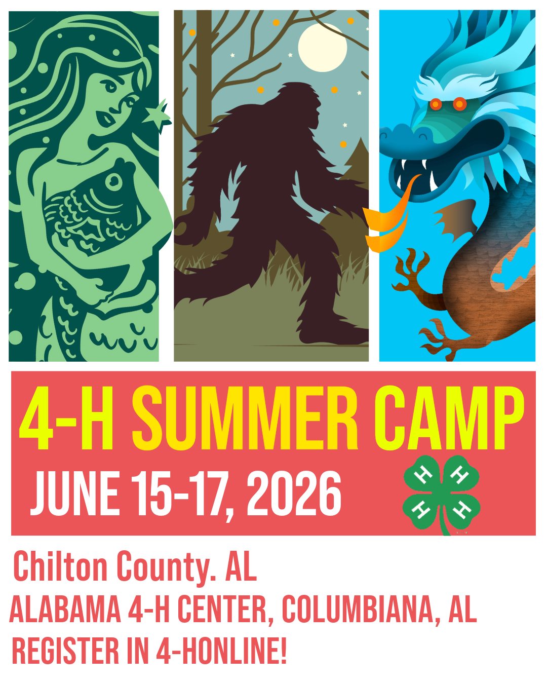 Chilton - 🍀Who's ready to go to camp?!?🍀 🏕️4-H Summer Camp 2026 ...