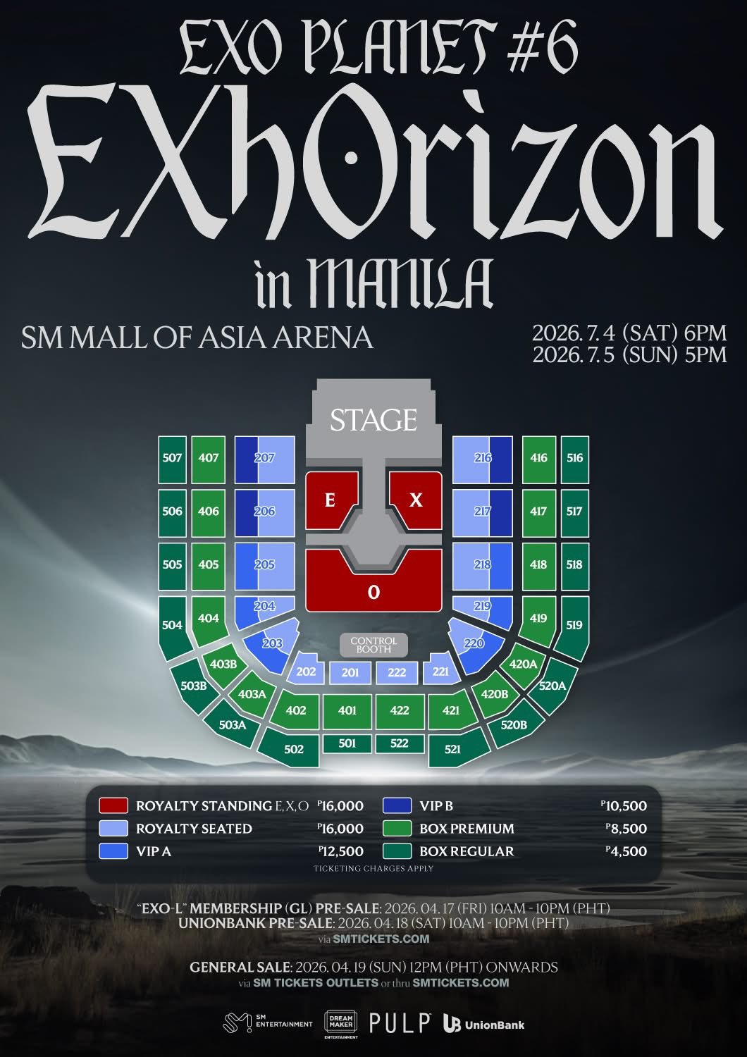 Don't miss EXO PLANET #6 – EXhOrizon in MANILA happening on July 4
