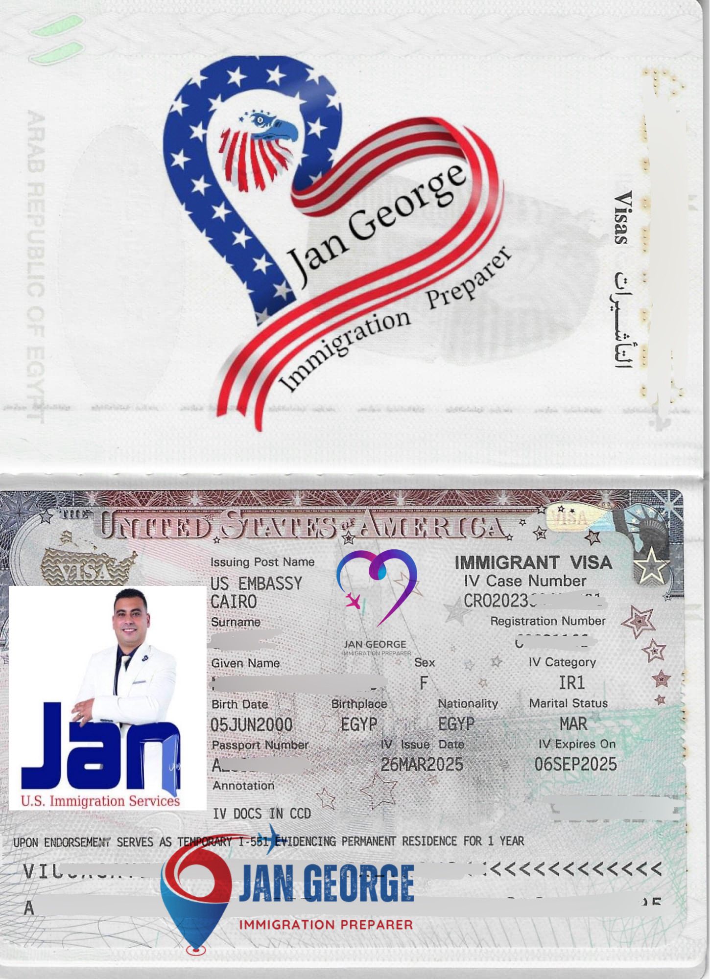 JAN U.S. Immigration services - Jan George