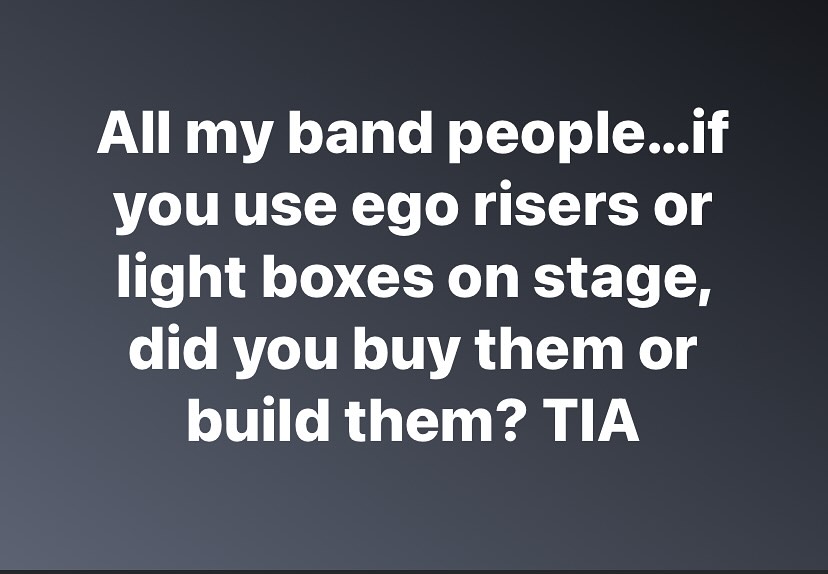 12 Stones - Looking get some ego risers/light boxes. Any... | Facebook