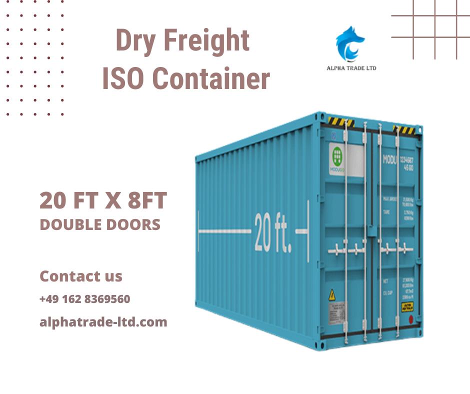 Alpha - 20 ft X 8ft Dry Freight ISO Container With Double Doors The ...