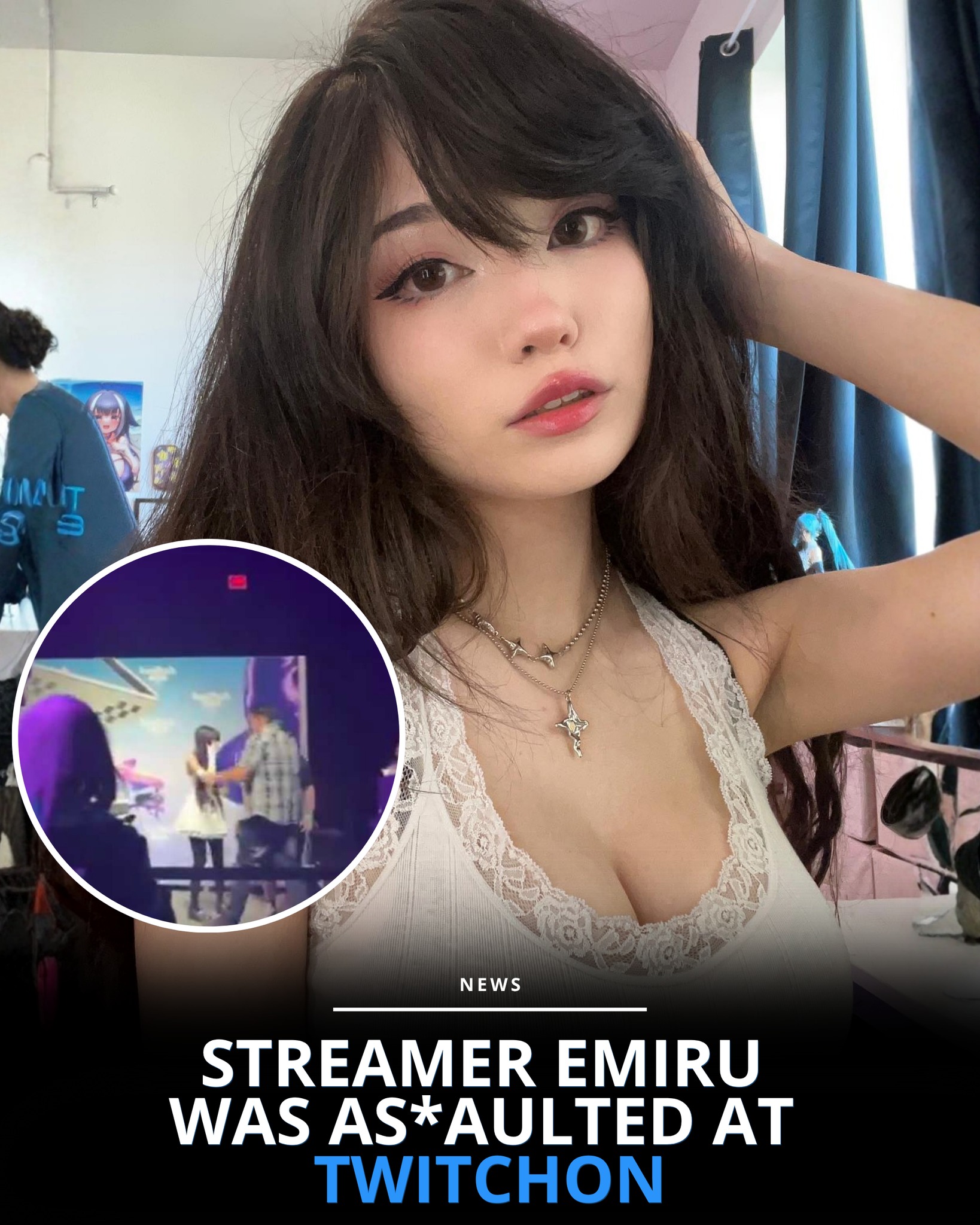 The OP Gaming - Streamer Emiru was attacked during a... | Facebook