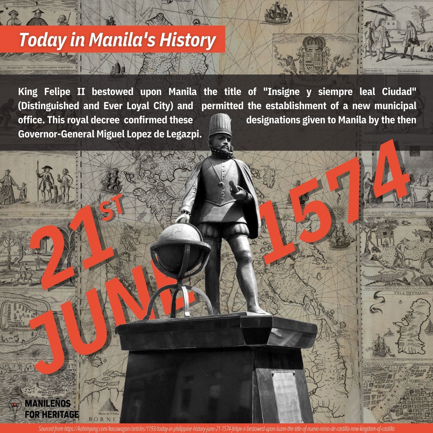 June 21, 1574 Today in Manila's... - Manileños For Heritage | Facebook