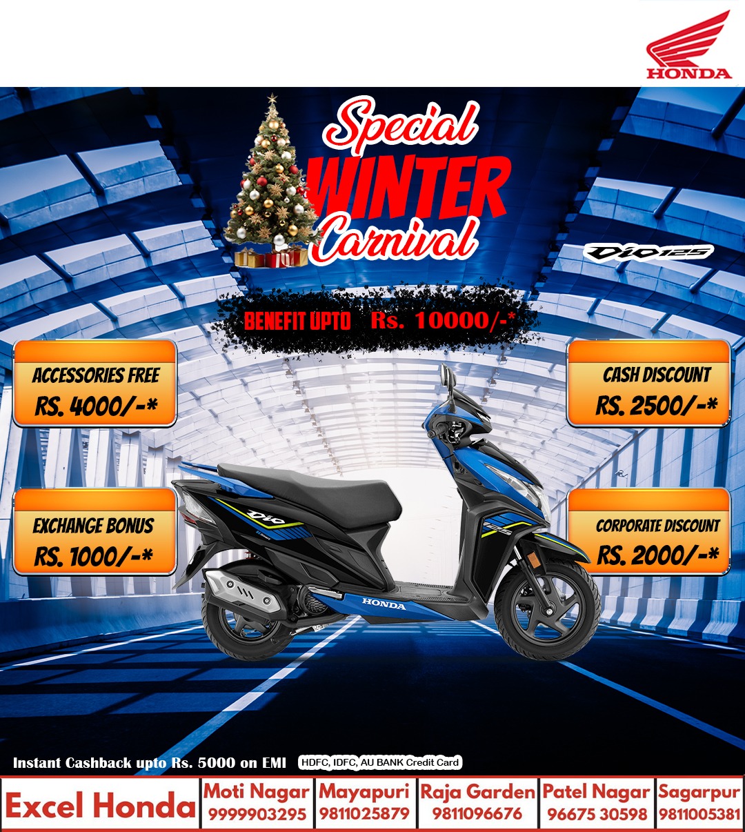 💙 Ride into the New Year in style with the Honda Dio 125