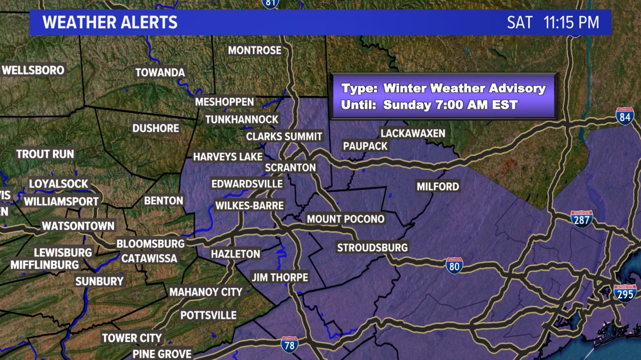 WNEP - Winter Weather Advisory has been issued by the National Weather ...