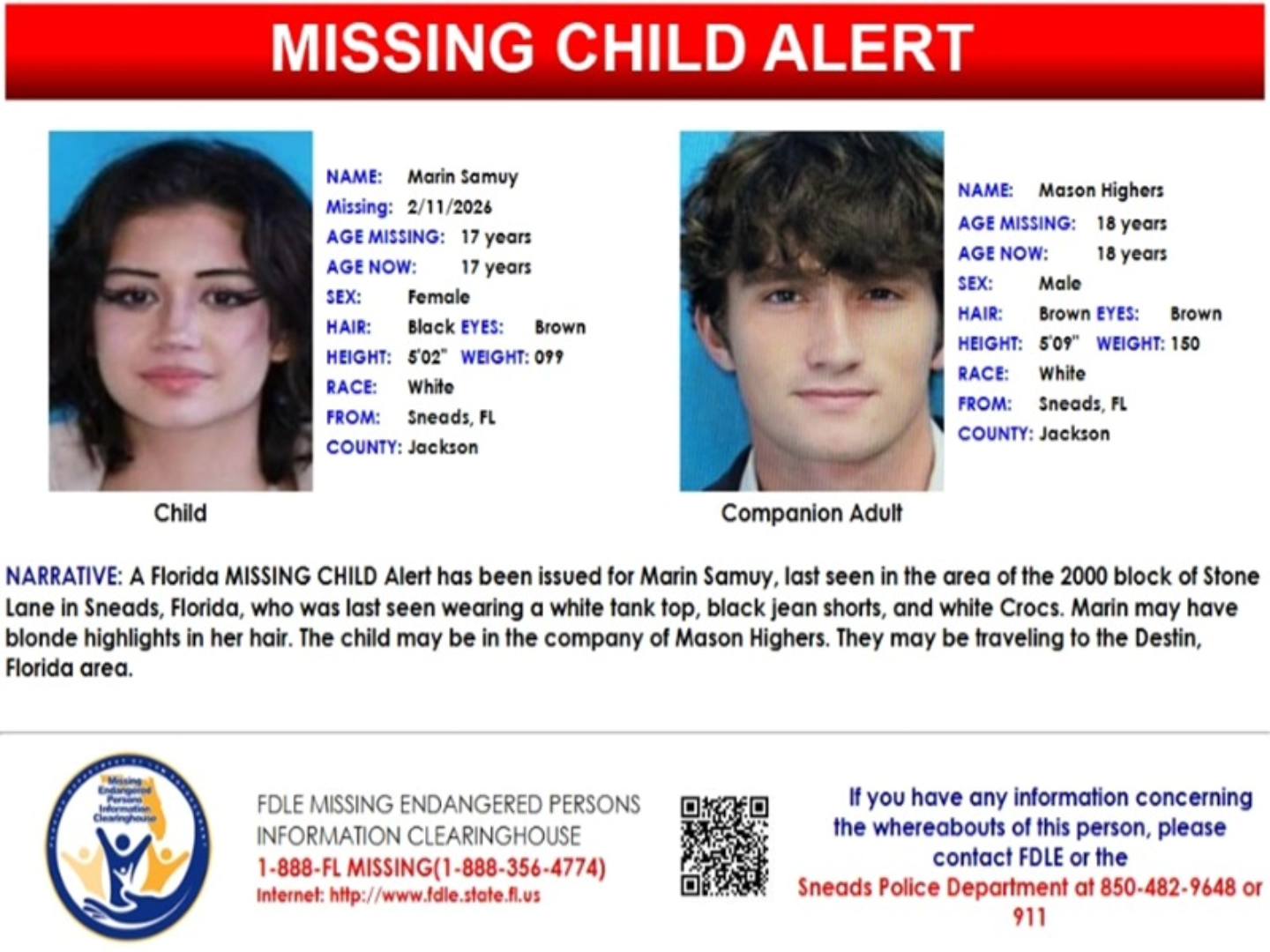 FDLE - Update: This is a cancellation to the Florida Missing Child ...