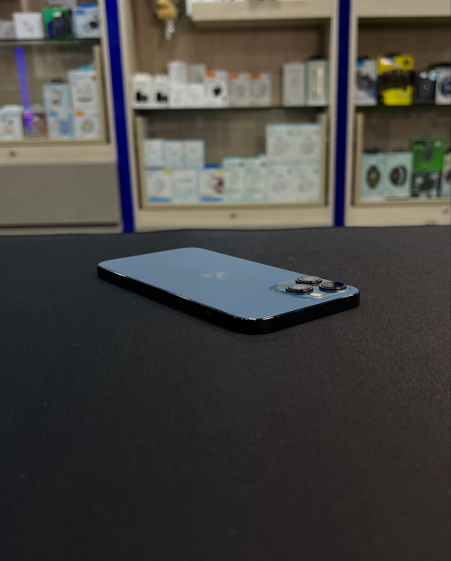 Used iPhone 12 Pro Max 256GB Blue in excellent condition: - Not 