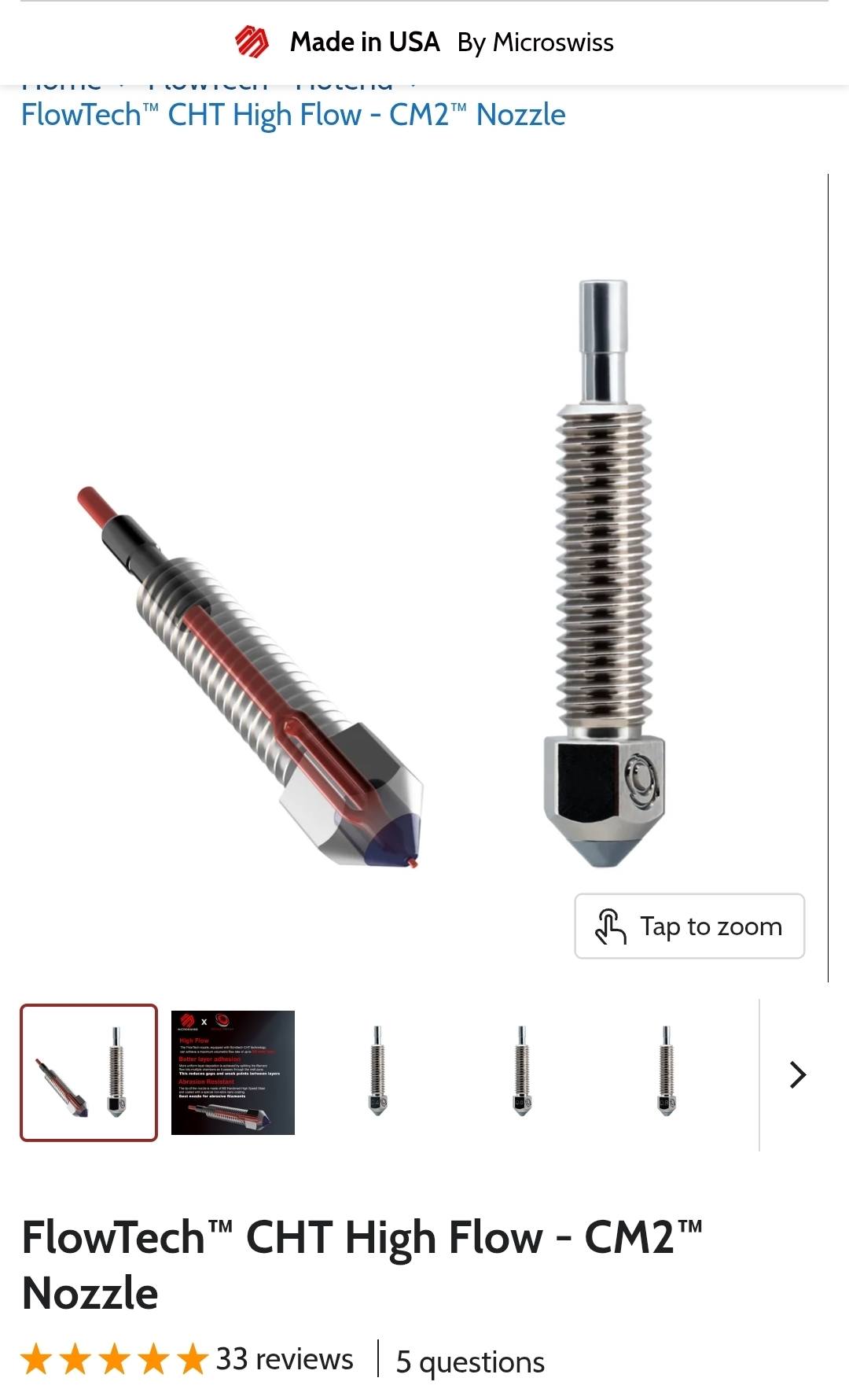 Microswiss FlowTech Hotend Upgrade For Creality K1/K1 Max/K1C - Leak-Proof Nozzle Bundle