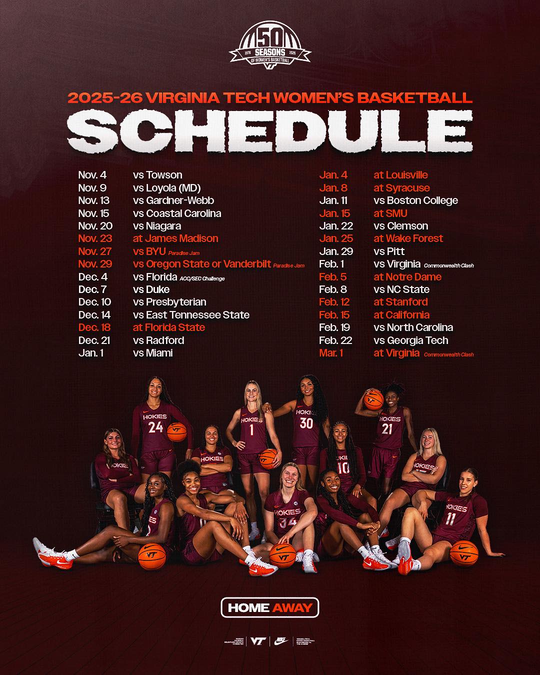 Virginia - Celebrating 50 Seasons of #Hokies Women’s Basketball 🦃 2025 ...