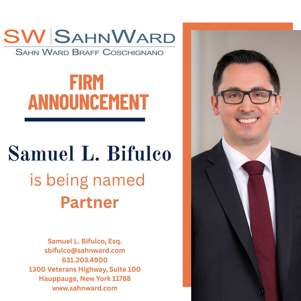 Sahn Ward Braff Coschignano PLLC | Uniondale NY