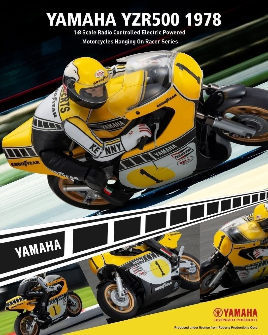 🤩SALE🎉 Kyosho 🏍 😍 1/8 RC Motorcycles Hanging On Racer Series