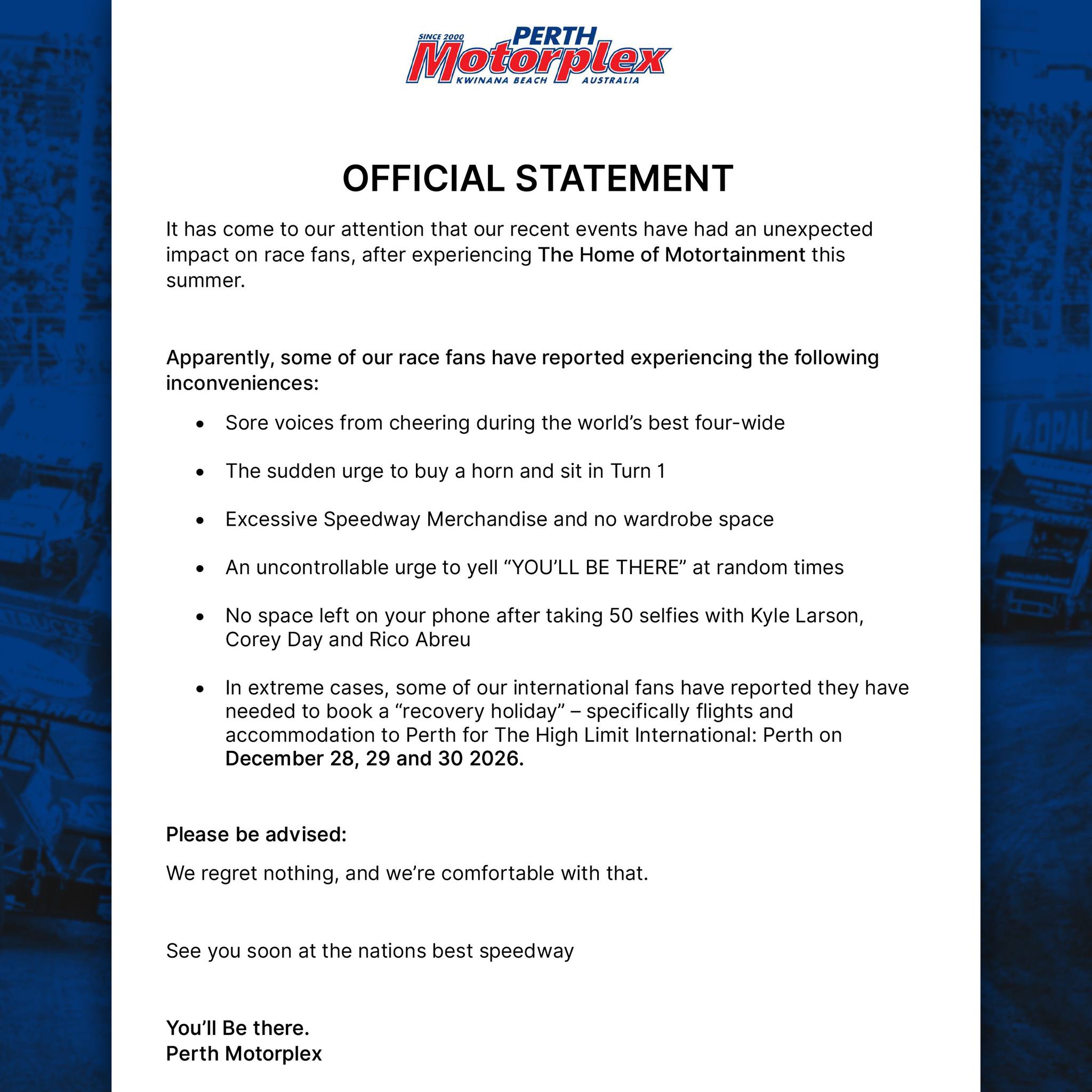 Perth Motorplex - Looking for that perfect Father's Day gift? 🎁 Then ...